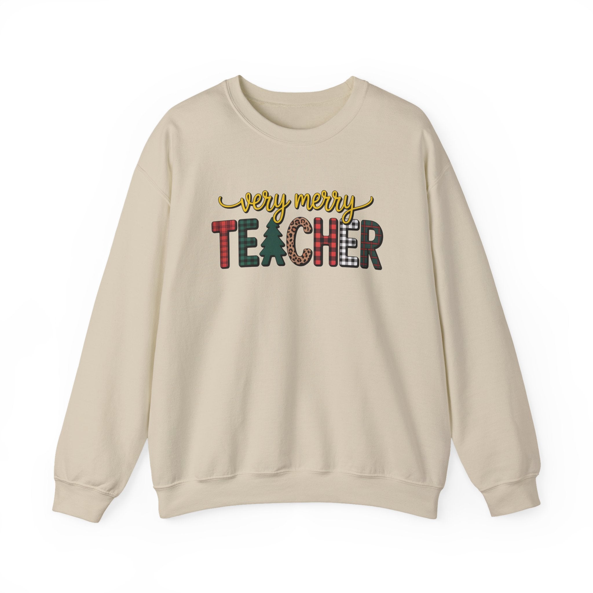 Teacher Christmas Sweatshirt, Merry Christmas Teachers Crewneck, Holly Jolly Teacher Xmas Sweater, Teacher Party Sweatshirt