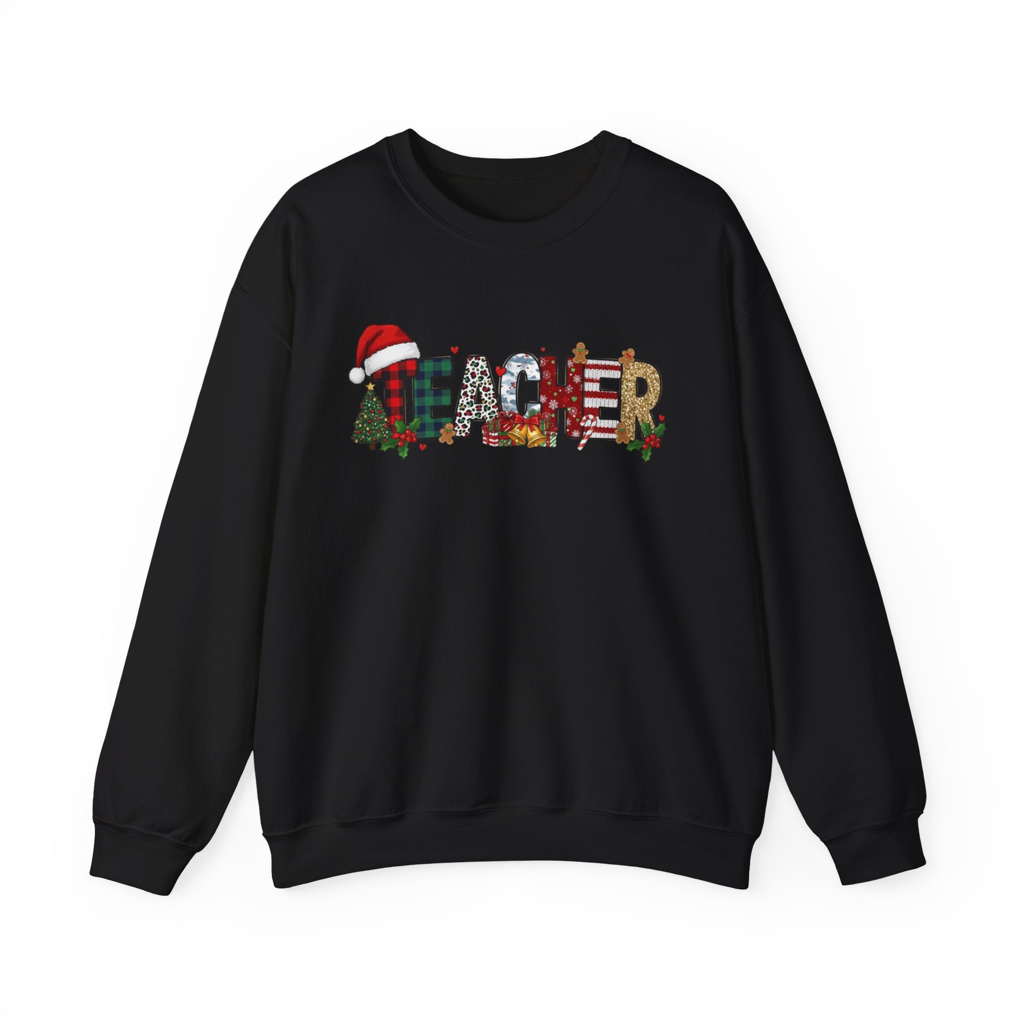 Merry Christmas Teacher Sweatshirt, Christmas Teachers Crewneck, Holly Jolly Teacher Xmas Sweater, Teacher Party Shirt, Gift For Teacher