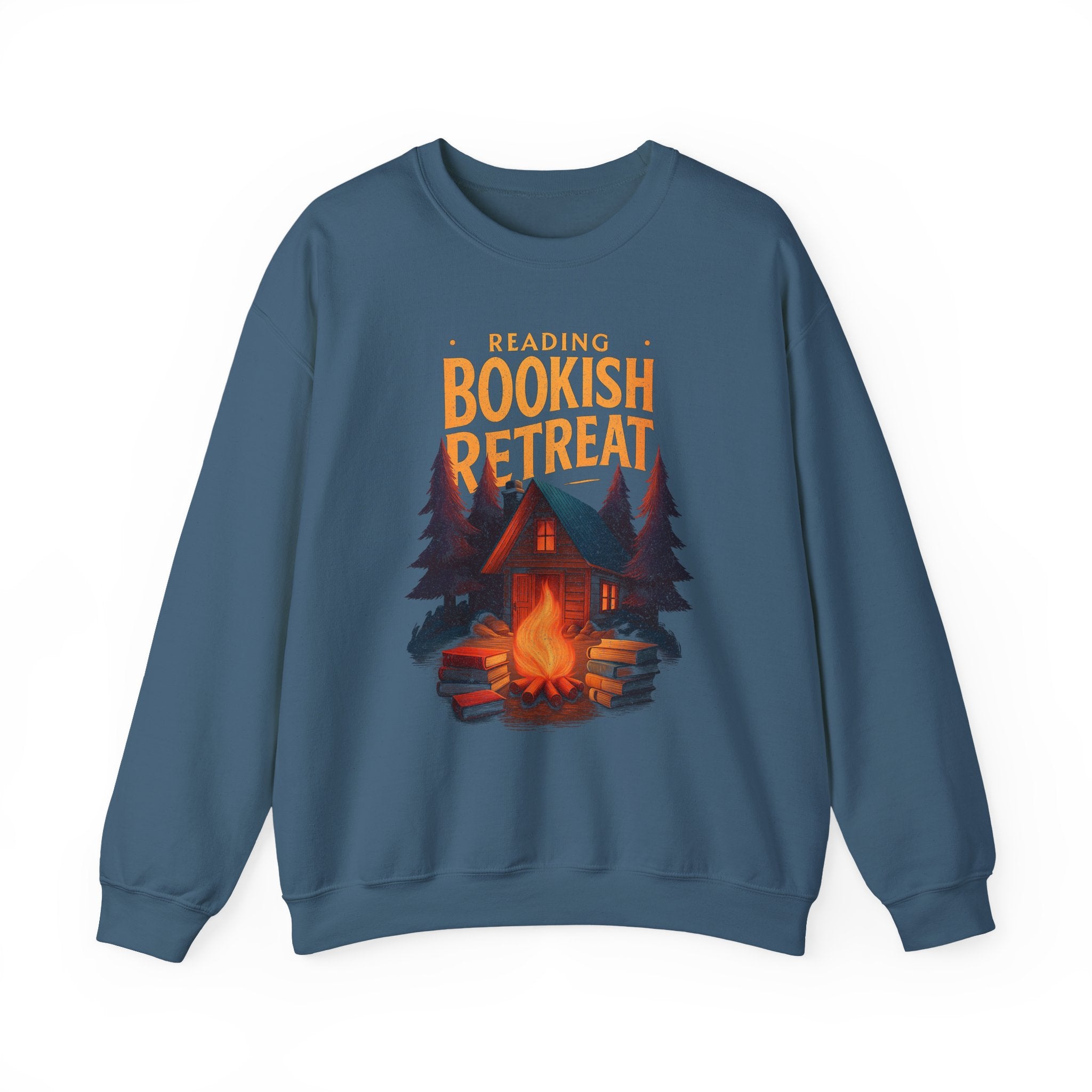 Reading Bookish Retreat Vintage Sweatshirt, Vintage Reading Sweatshirt, Booklover Gift, Reader Gift, Librarian Sweatshirt, Bookworm Pullover, Bookish Crewneck
