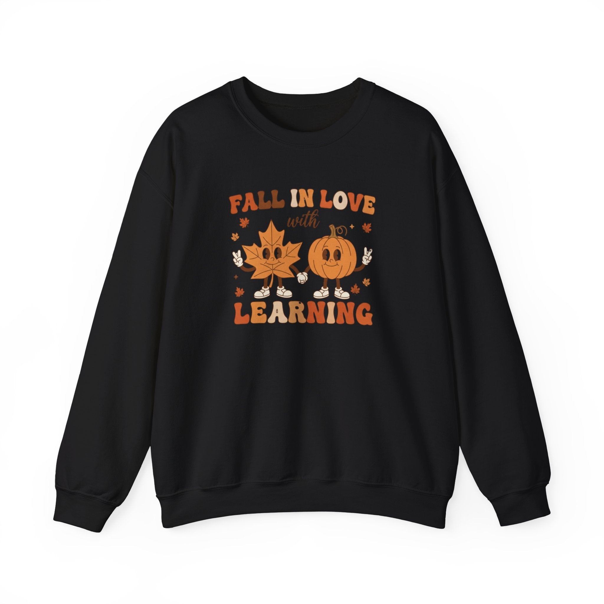 Groovy Teacher Sweatshirt, Teacher Fall Crewneck, Fall In Love With Learning Teacher Sweater, Trick or Teach Teacher, Thanksgiving Teacher Shirt