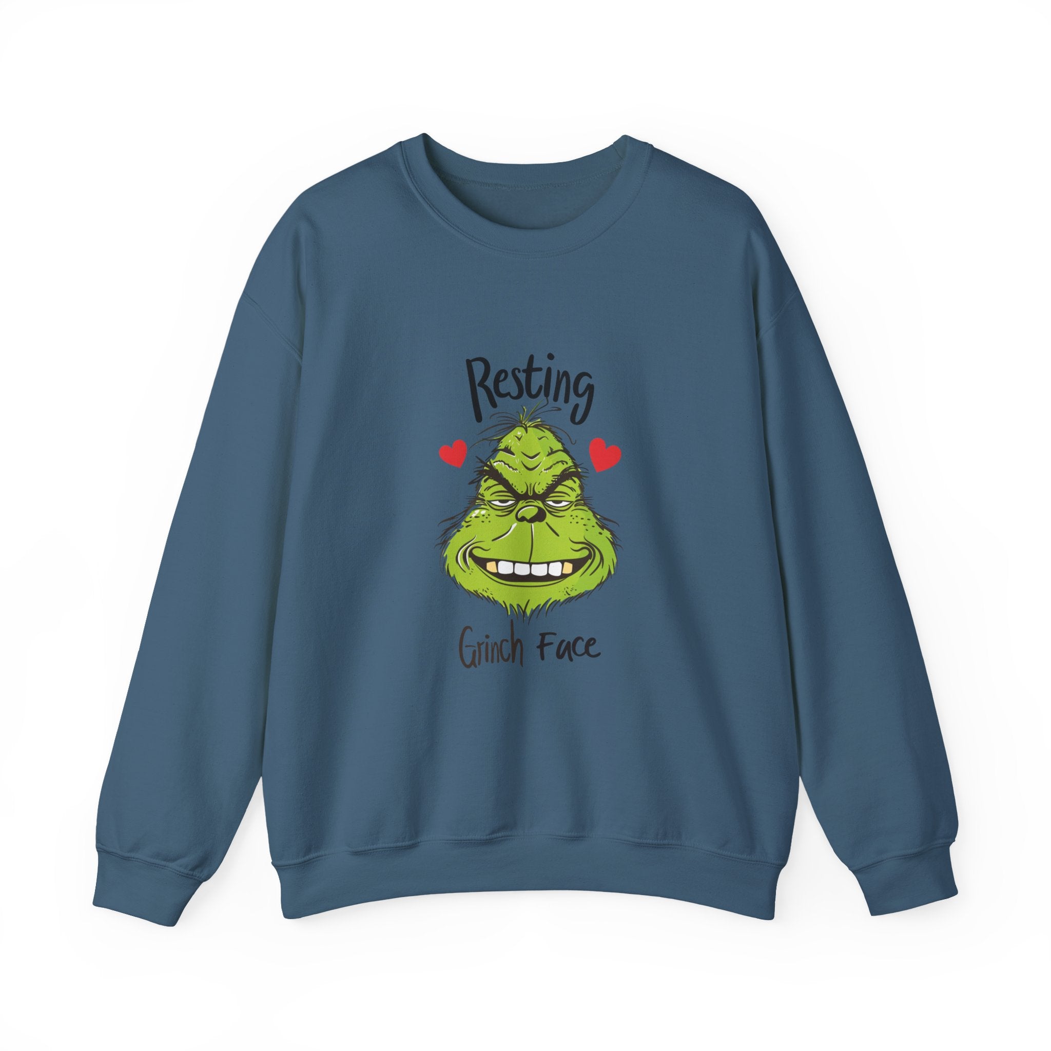 Resting Grinch Face Sweatshirt, Grinch Face Crewneck, Grinchmas Sweater, Christmas Funny Grinch Sweatshirt, Christmas Grinch Shirt Ew People Shirt