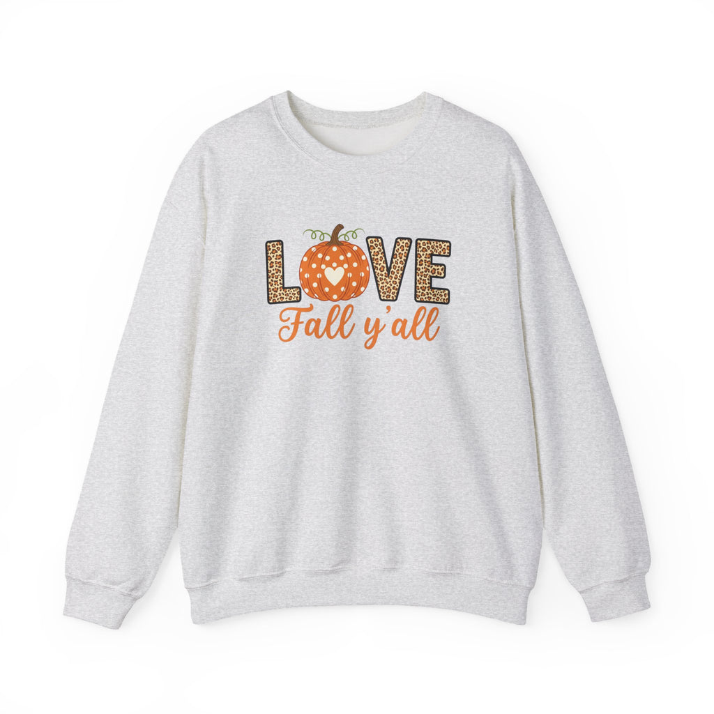 Love Thanksgiving Sweatshirt,Its Fall Yall Crewneck,Fall Sweater for Women, Pumpkin Shirt, Fall Crewneck Womens Thanksgiving Shirt