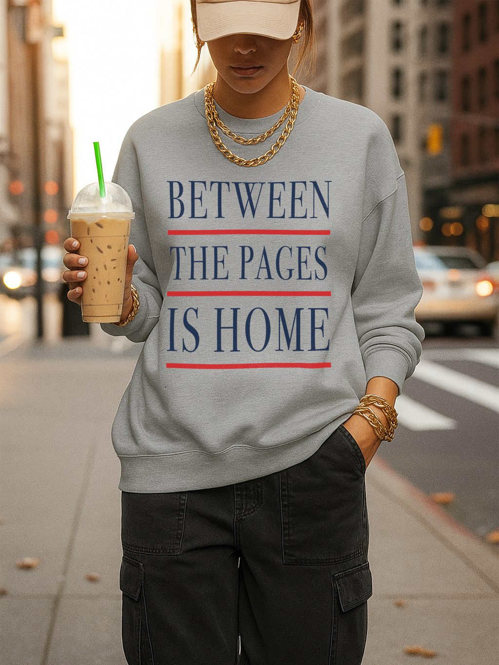 Between the Pages is Home Sweatshirt, Vintage Book Lover Sweatshirt, Reading Gift, Librarian Sweatshirt, Cozy Reader Gift, Bookworm Pullover, Bookish Crewneck