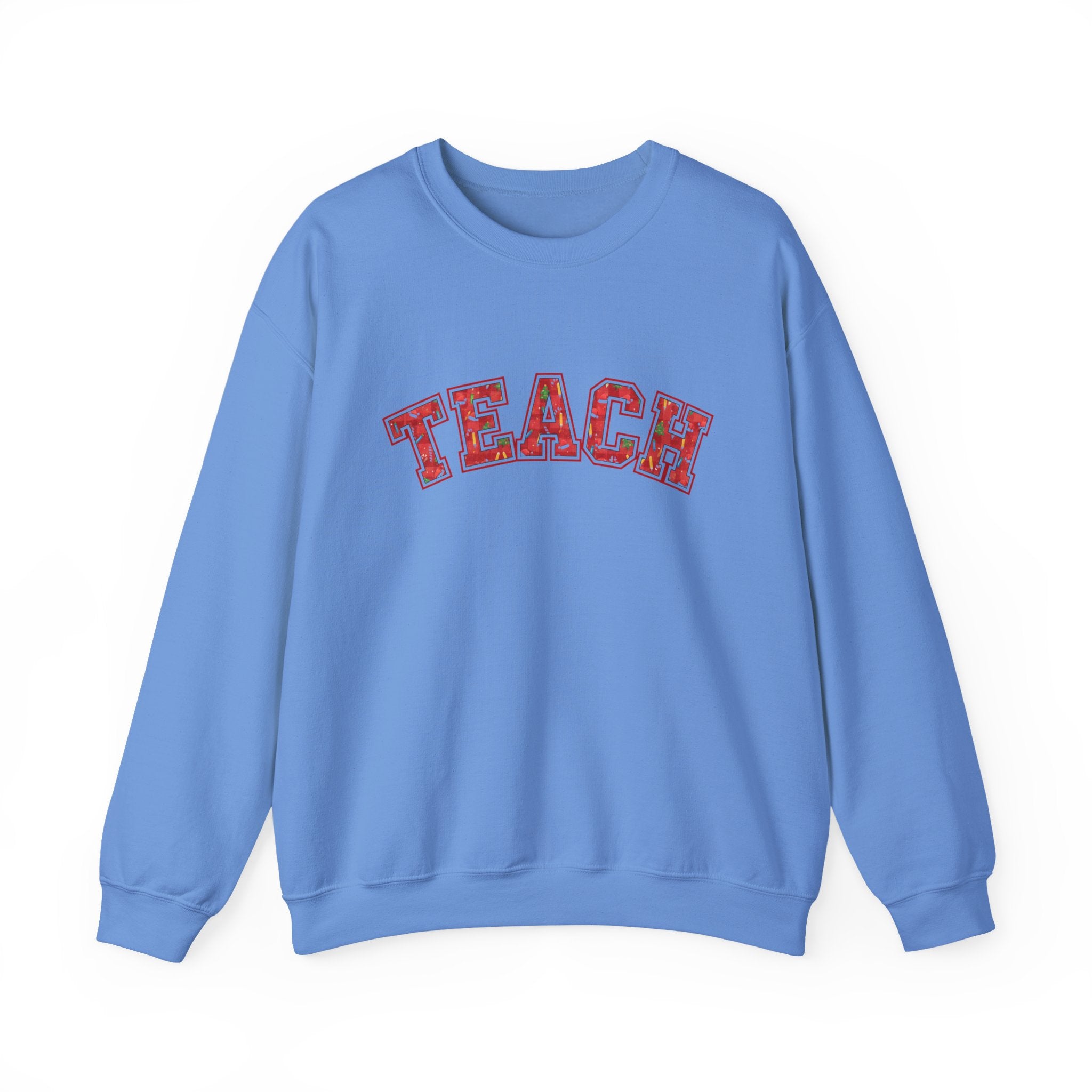 Thankful Teacher Sweatshirt, Teacher Christmas Crewneck, Holiday Teacher Shirt, Teacher Christmas Sweater, Teach Sweatshirt, Trendy Christmas Sweatshirt for Teacher, Cozy Teacher Gift