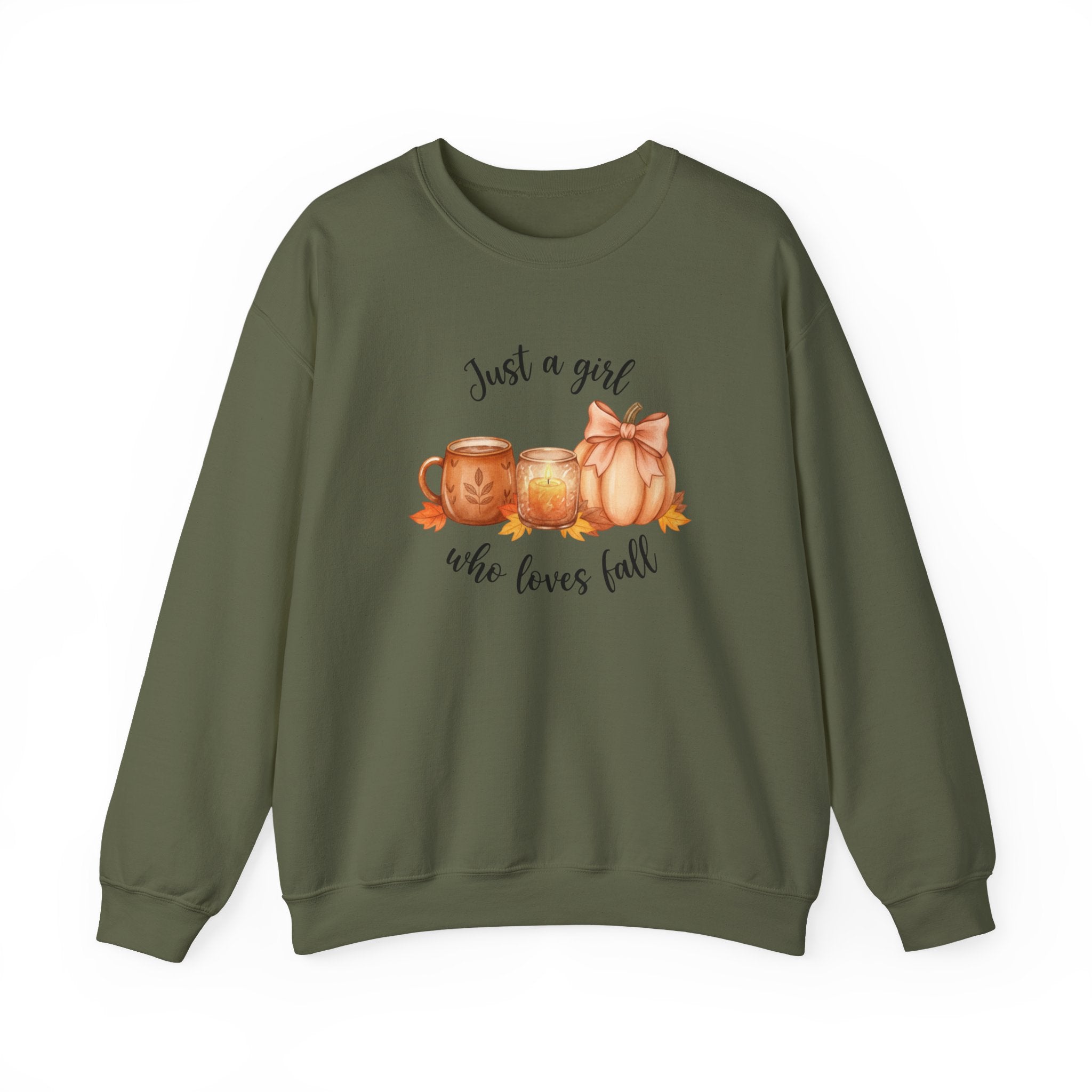 Just a Girl Who Loves Fall Sweatshirt, Fall Woman Sweater,Cozy Pumpkin Crewneck, Cozy Season Shirt,Fall Gift, Fall Season Sweater, Fall Woman Shirt,Pumpkin Shirt