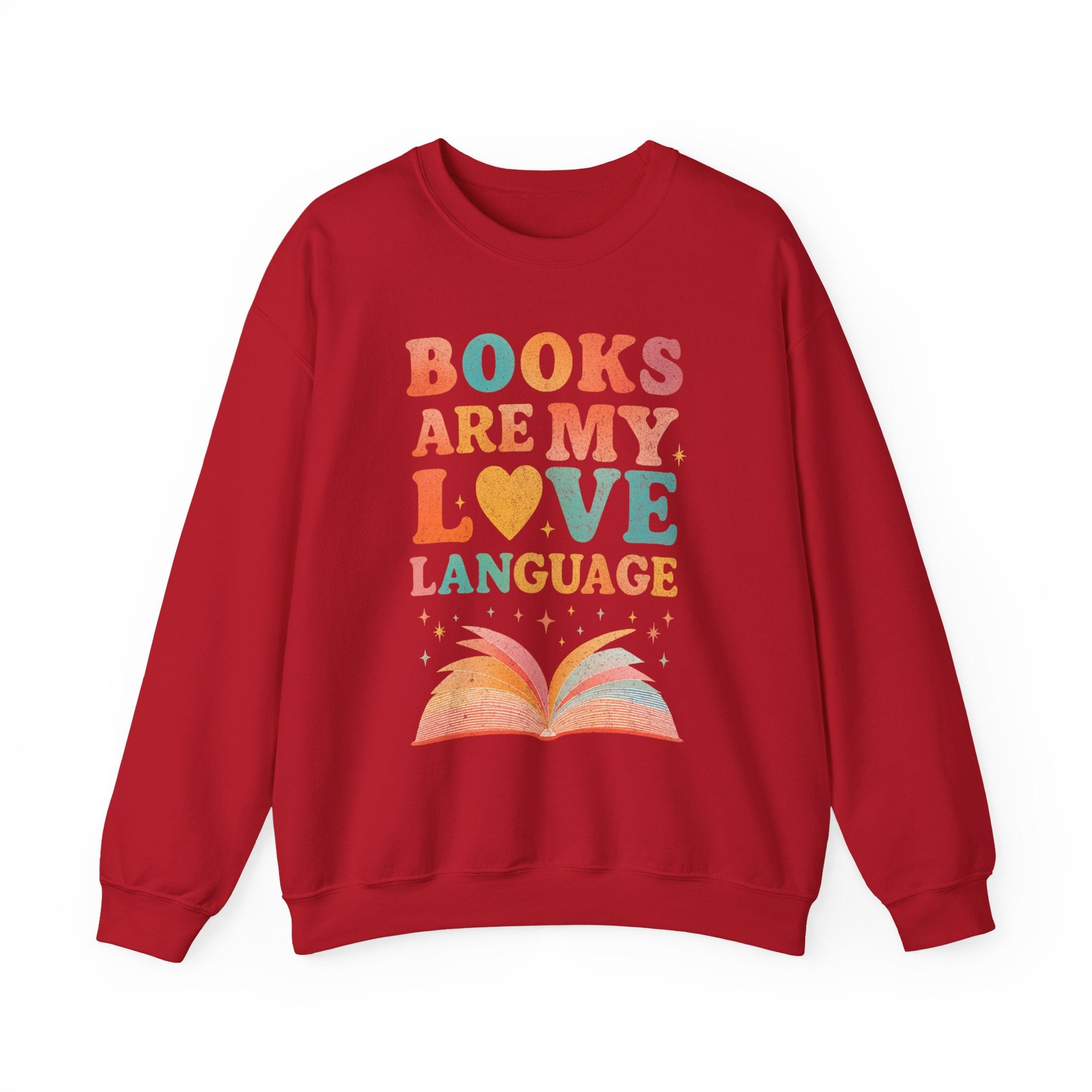 Books Are My Love Language Sweatshirt, Vintage Reading Sweatshirt, Booklover Gift, Reader Gift, Librarian Sweatshirt, Bookworm Pullover, Bookish Crewneck