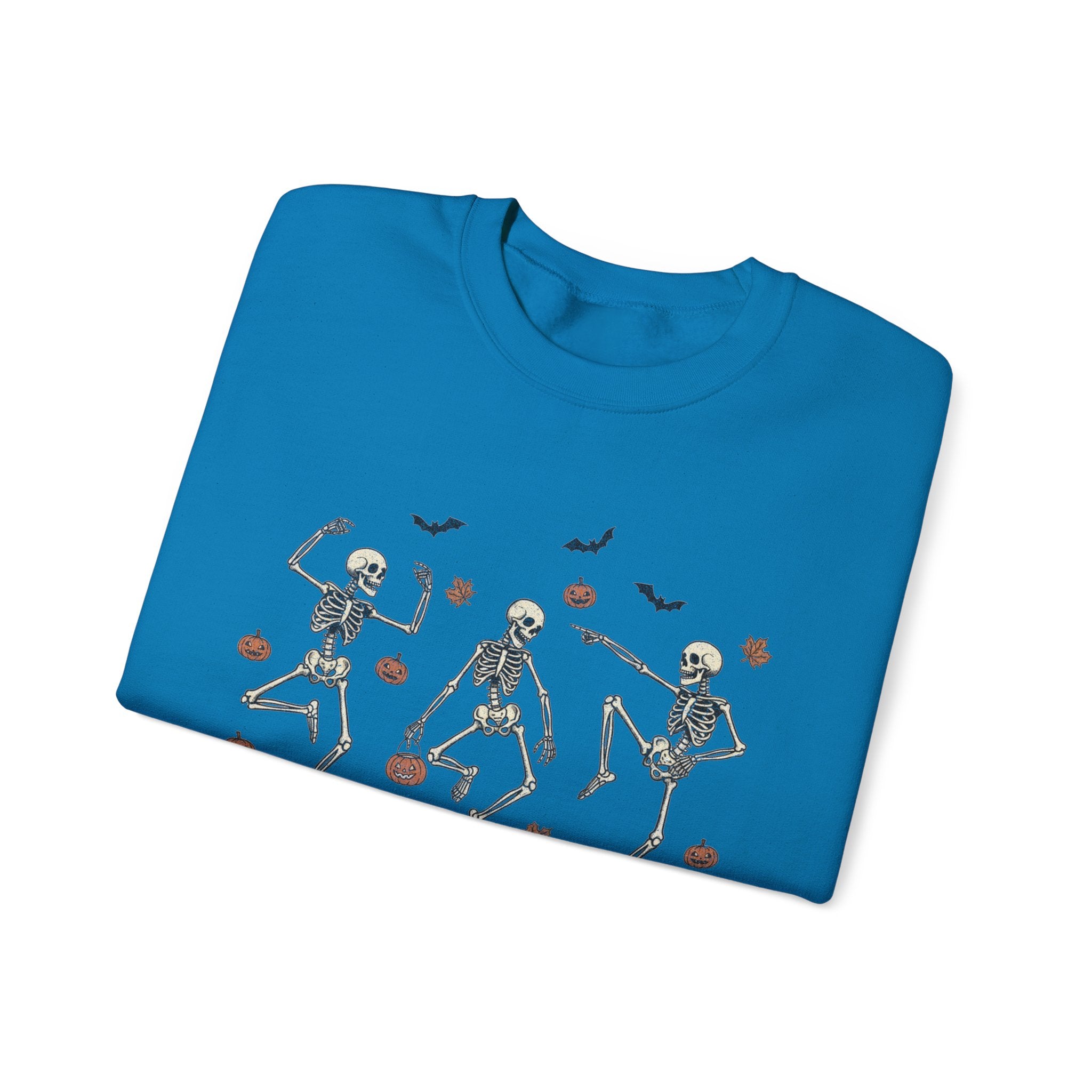 Dancing Bones Crewneck – Fall's Favorite Undead Fit, Unisex Heavy Blend™ Crewneck Sweatshirt