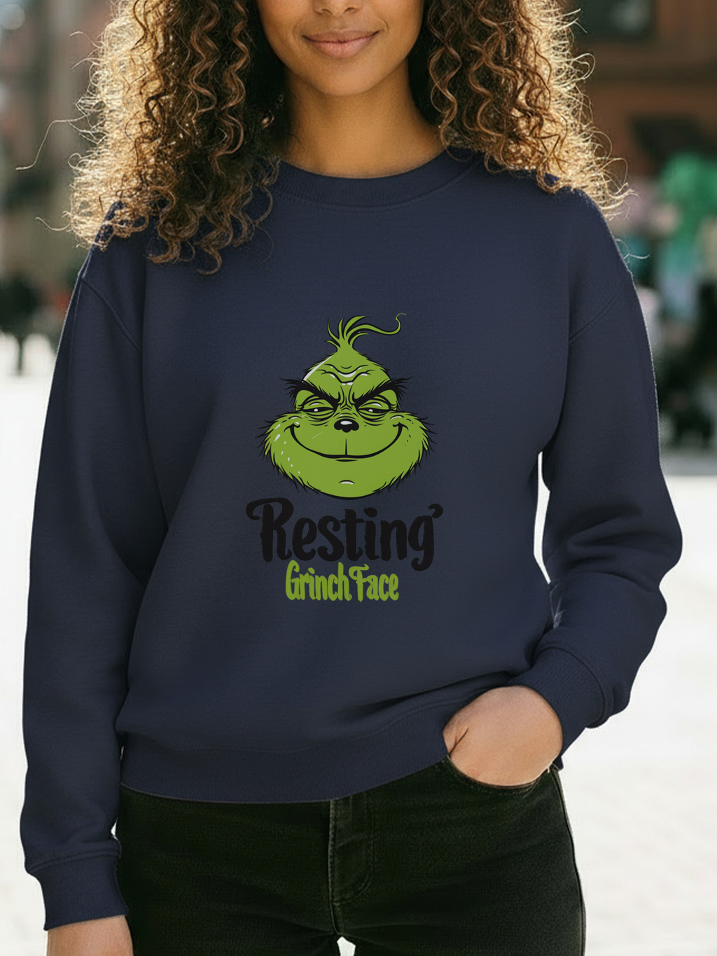 Copy of Grinch Face Sweatshirt, Grinch Face Crewneck, Grinchmas Sweater, Christmas Grinch Shirt, Christmas Funny Grinch Sweatshirt, Ew People Shirt