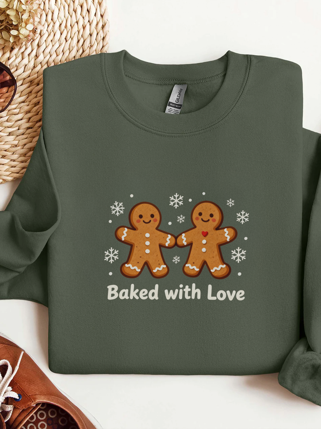 Cute Gingerbread Cookies Sweatshirt, Cute Christmas Cookies Crewneck, Christmas Gingerbread Cookies Shirt, Festive Holiday Outfit, Holiday Women Sweater