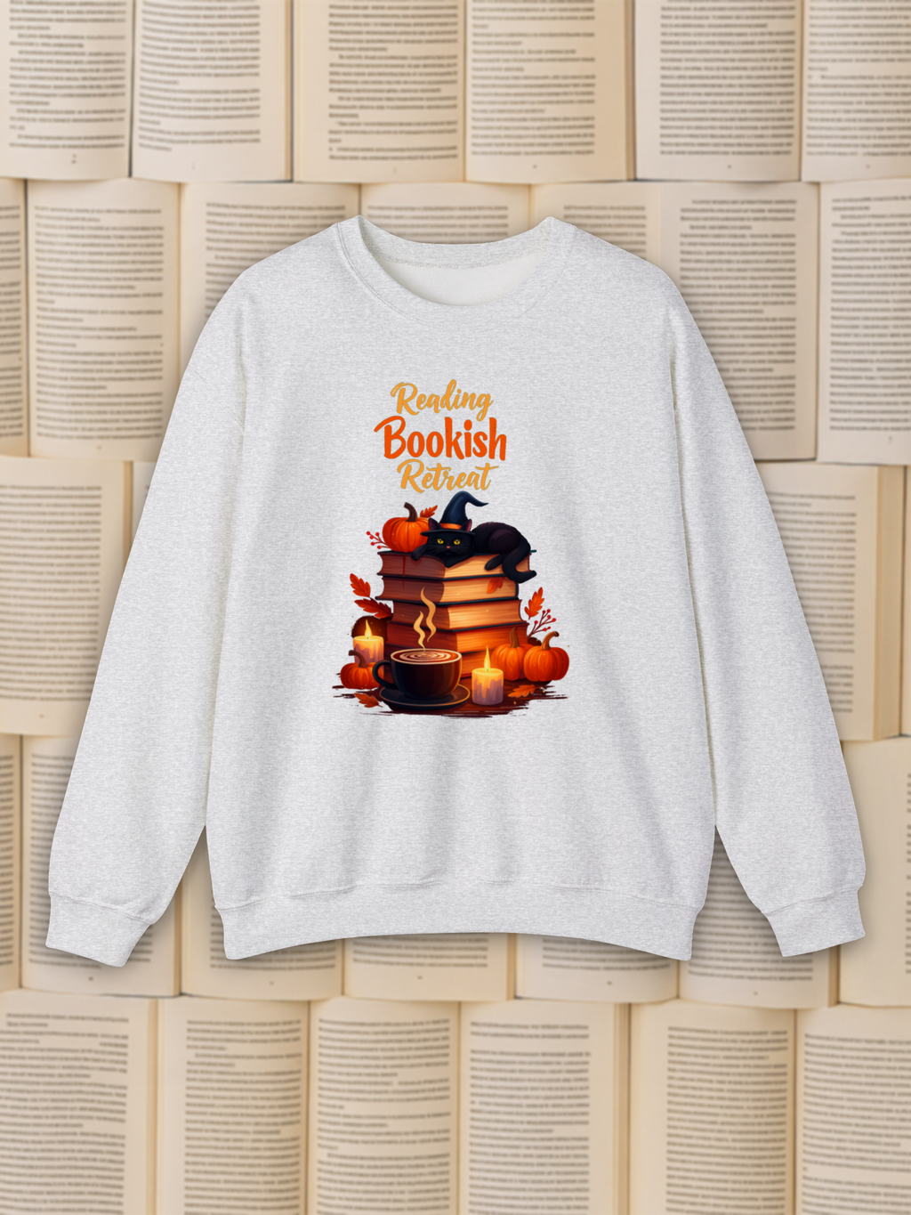 Reading Bookish Retreat Sweatshirt, Vintage Reading Sweatshirt, Booklover Gift, Reader Gift, Librarian Sweatshirt, Bookworm Pullover, Bookish Crewneck