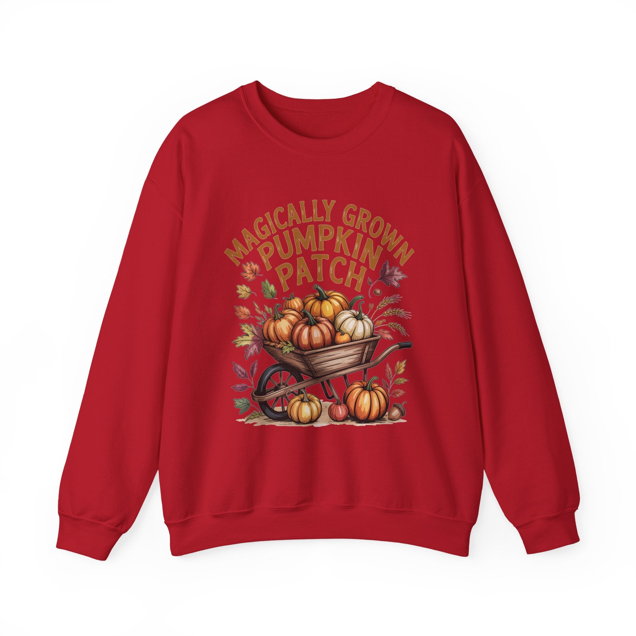 Magically Grown Pumpkin Patch Sweatshirt, Cozy Fall Sweatshirt, Autumn Pumpkin Lover Pullover, Vintage Fall Crewneck, Thanksgiving Shirt, Farmhouse Aesthetic