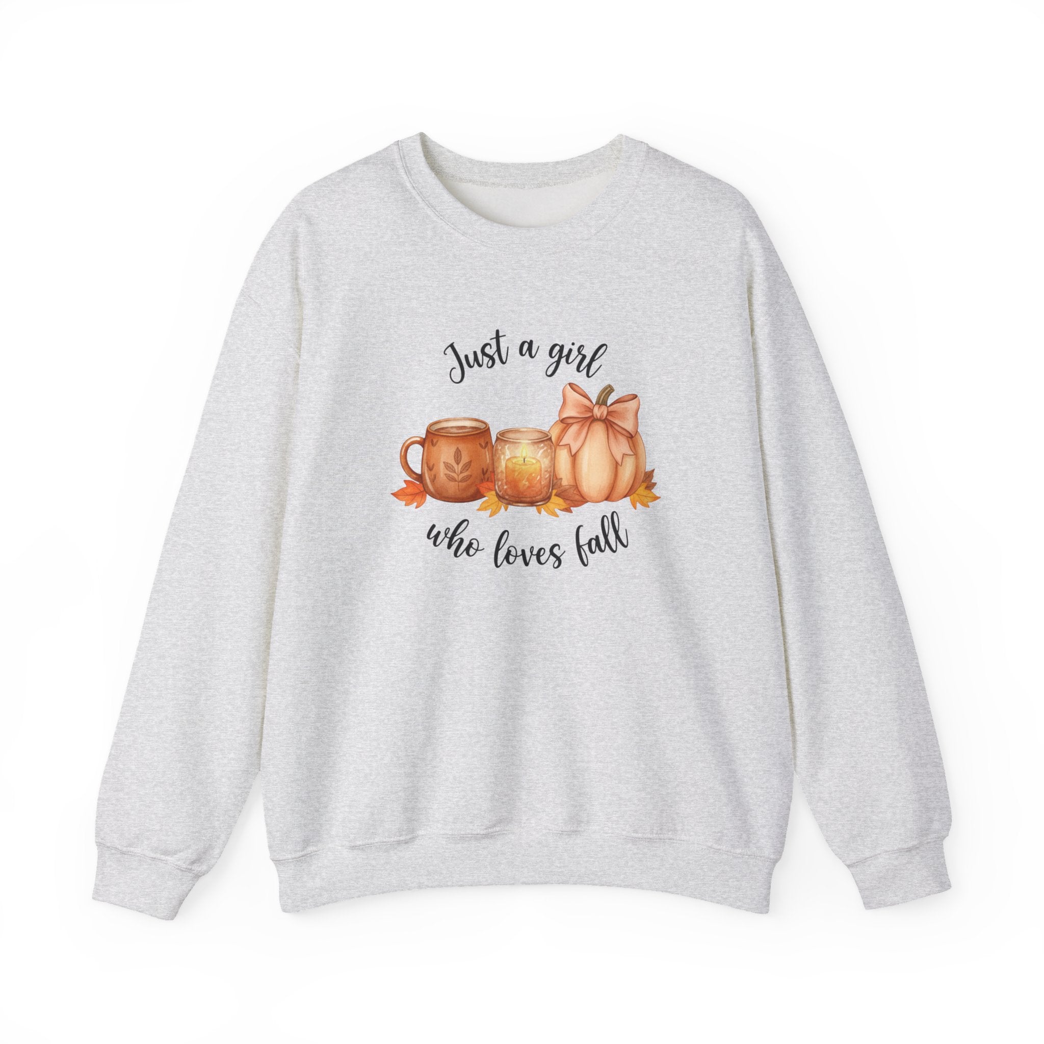 Just a Girl Who Loves Fall Sweatshirt, Fall Woman Sweater,Cozy Pumpkin Crewneck, Cozy Season Shirt,Fall Gift, Fall Season Sweater, Fall Woman Shirt,Pumpkin Shirt