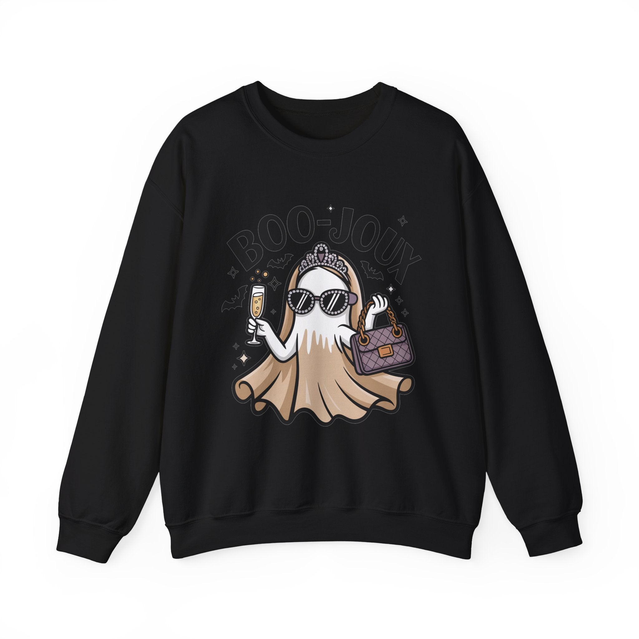 Boo-joux Ghost Sweatshirt, Funny Halloween Sweatshirt, Boujee Ghost Pullover, Spooky Season Crewneck, Glam Ghost Shirt, Fall Party Sweatshirt