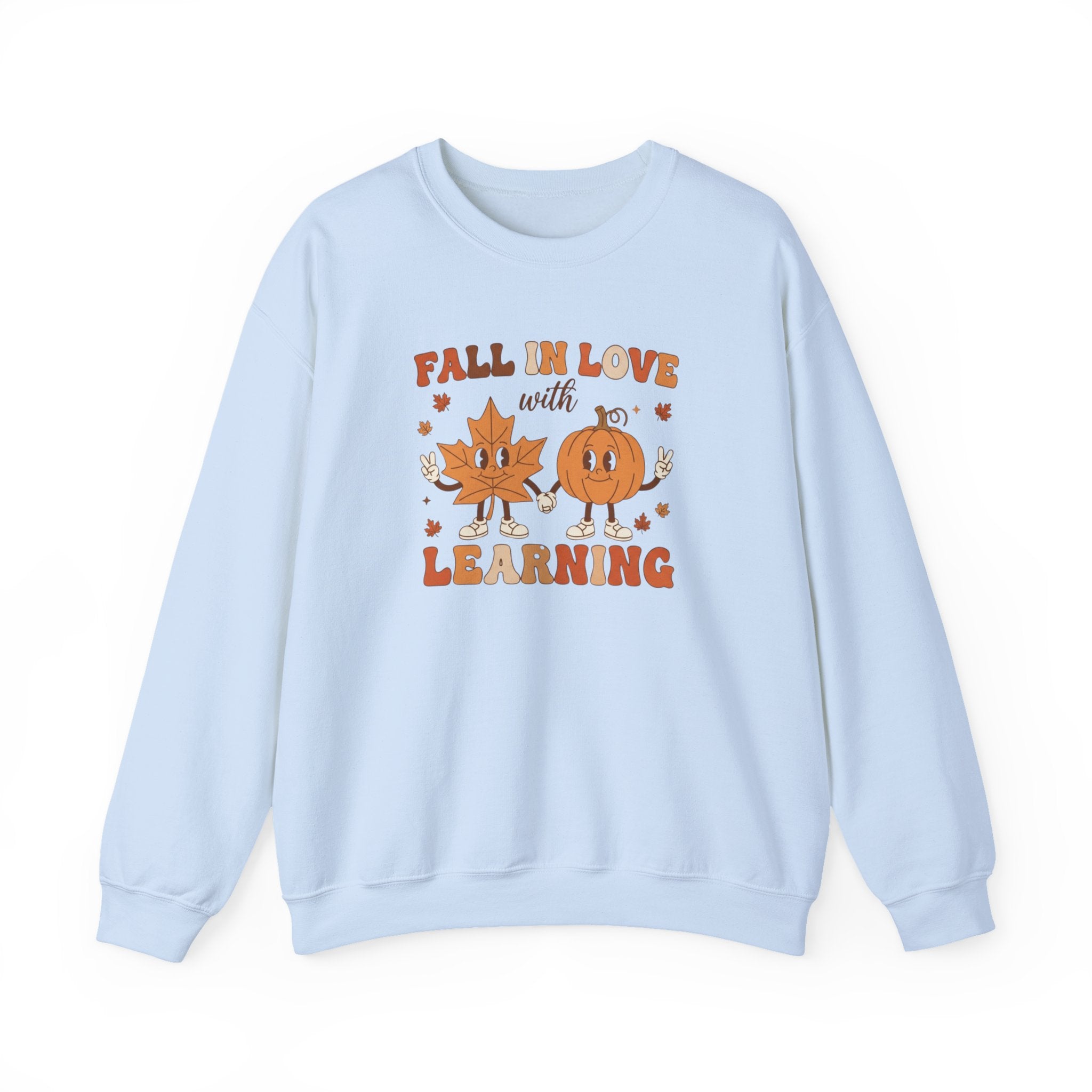 Groovy Teacher Sweatshirt, Teacher Fall Crewneck, Fall In Love With Learning Teacher Sweater, Trick or Teach Teacher, Thanksgiving Teacher Shirt