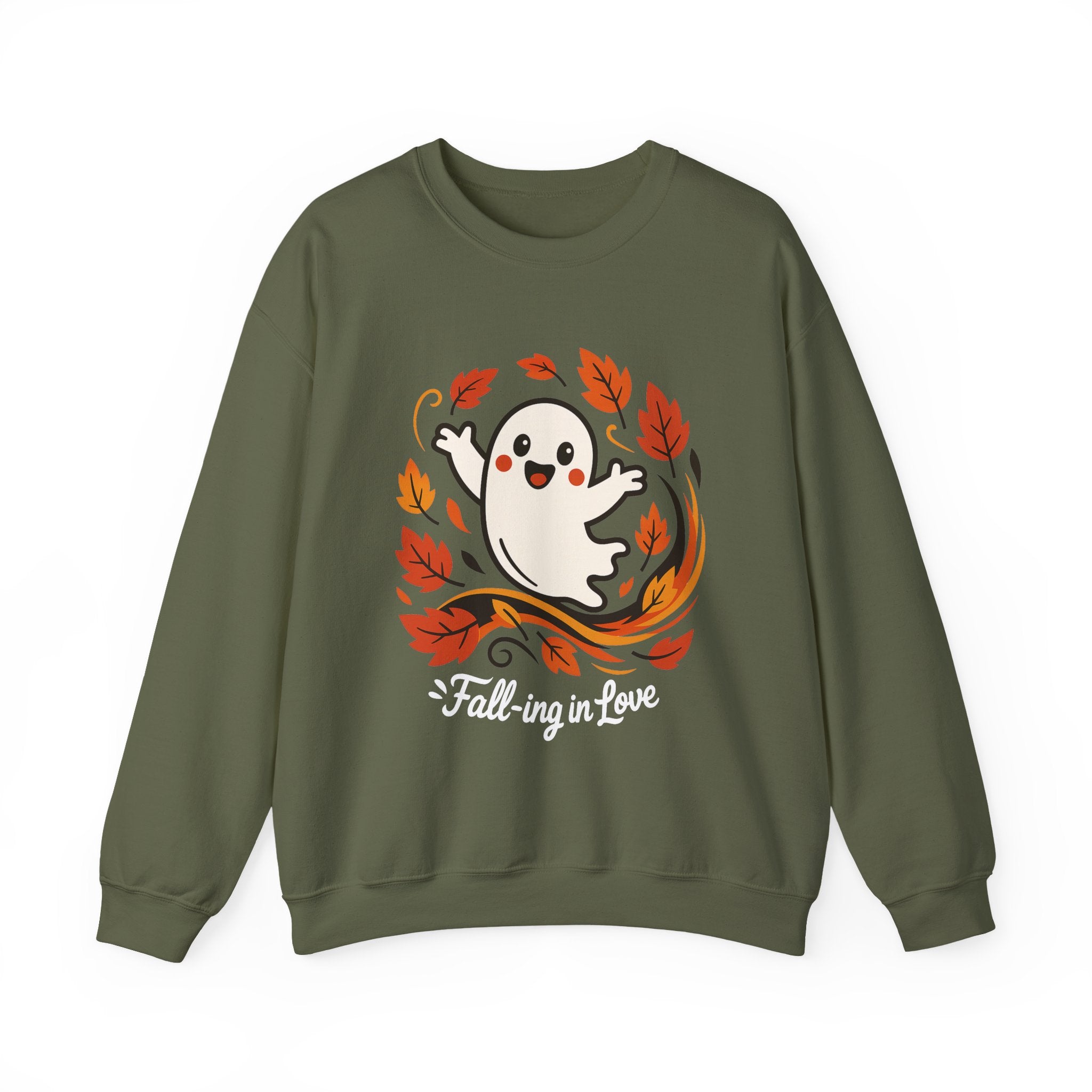 Ghost Fall Sweatshirt, Cute Halloween Crewneck, Cozy Fall Pullover, Autumn Aesthetic Crewneck, Spooky Season Gift, Fall Lovers Sweatshirt