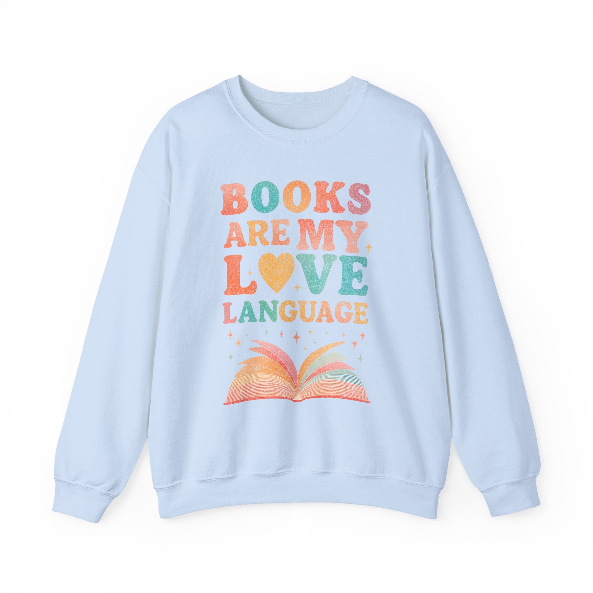 Books Are My Love Language Sweatshirt, Vintage Reading Sweatshirt, Booklover Gift, Reader Gift, Librarian Sweatshirt, Bookworm Pullover, Bookish Crewneck