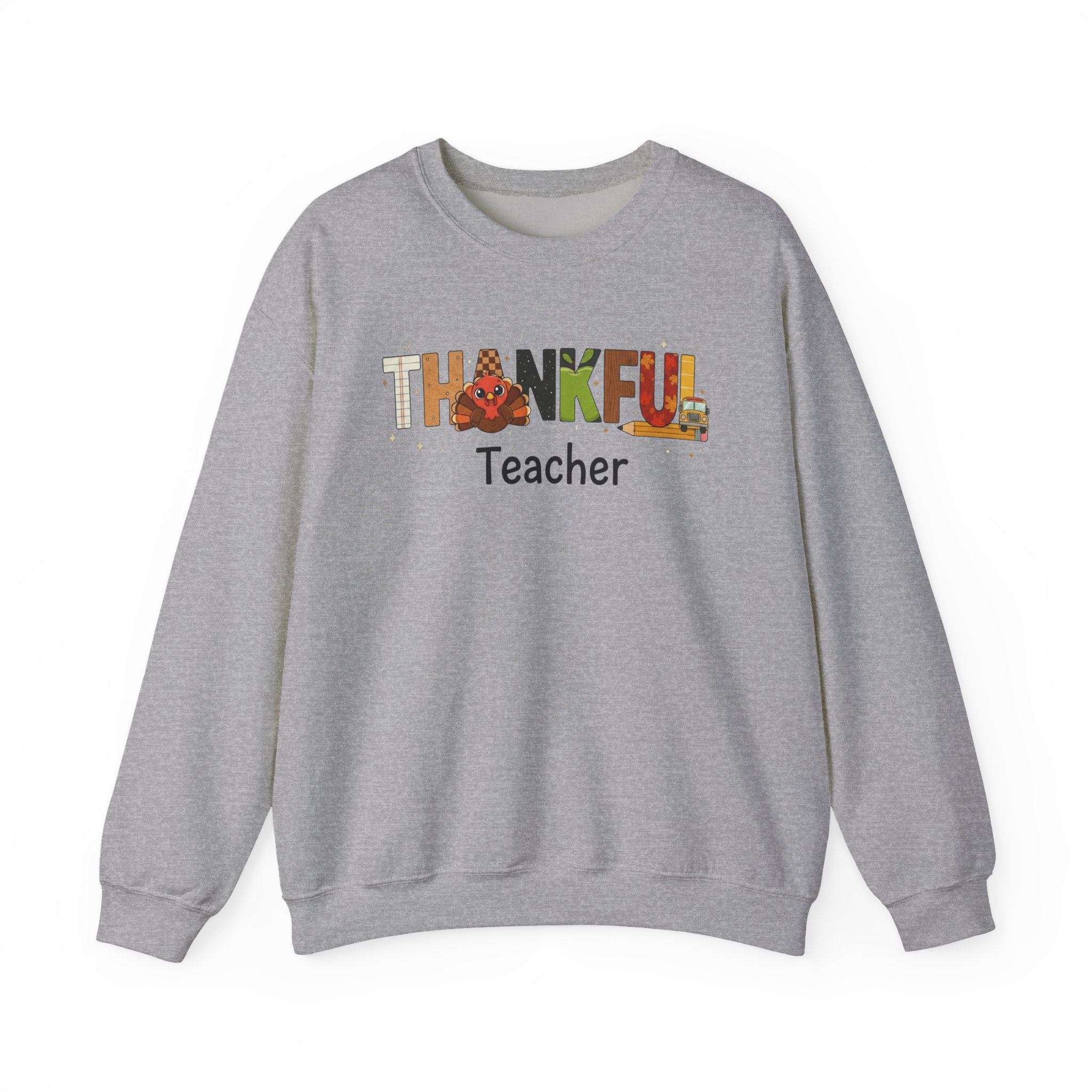 Thankful Teacher Sweatshirt, Turkey Teacher Crewneck, Thanksgiving Teacher Shirt, Kindergarten Teacher Sweatshirt, First Grade Teacher Shirt, Teacher Gift