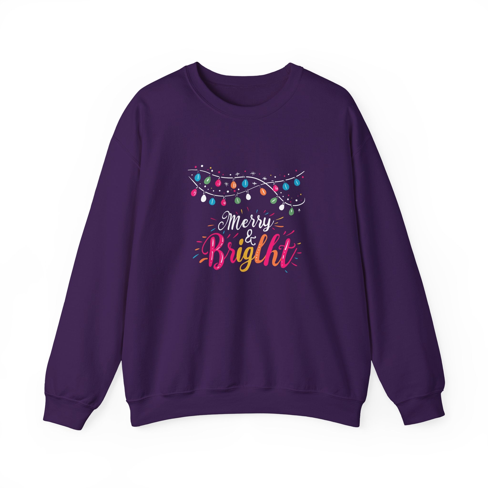 Merry and Bright Sweatshirt, Christmas Crewneck, Family Christmas Sweater, Christmas Shirt for Women, Merry Christmas Sweatshirt, Holiday Woman Gift