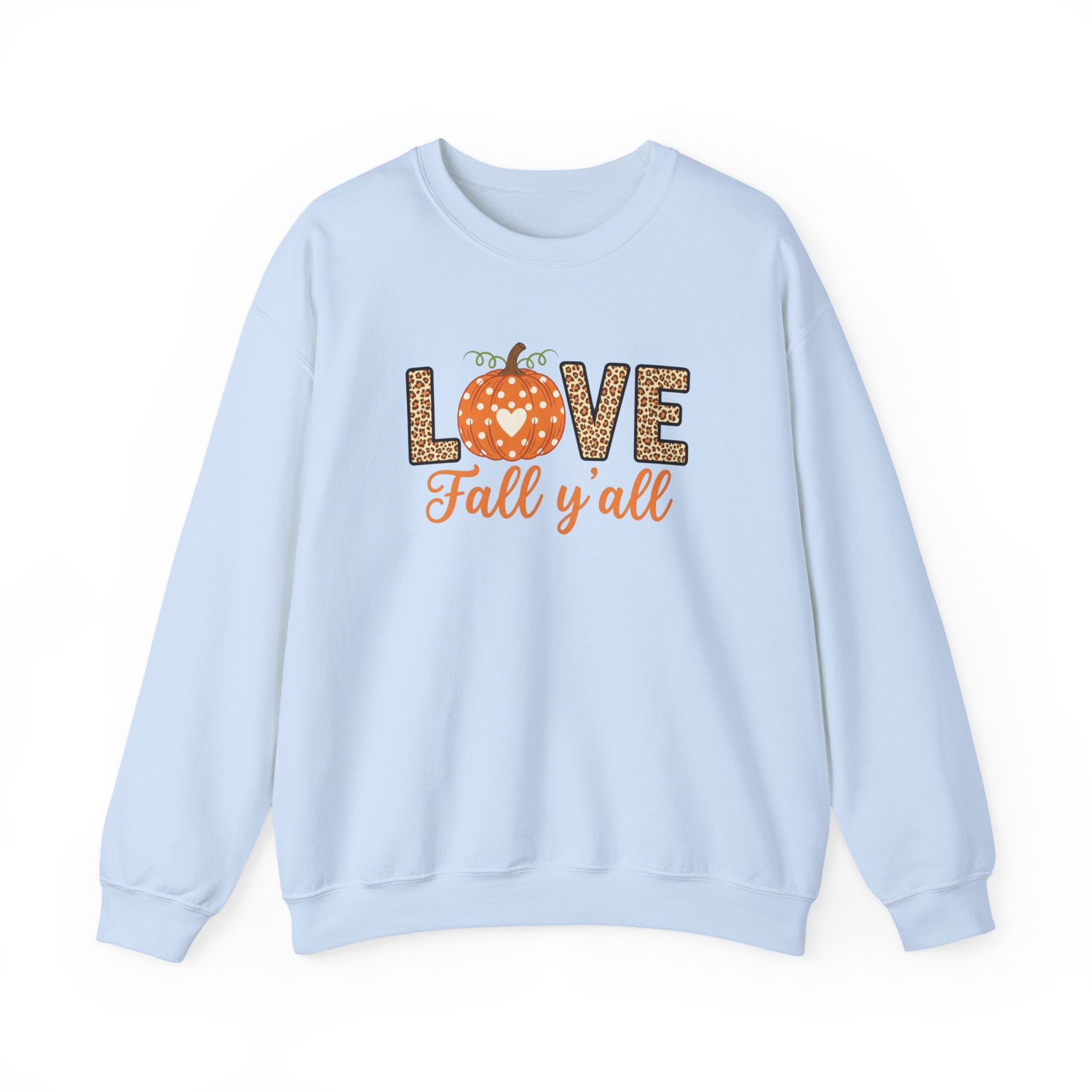 Love Thanksgiving Sweatshirt,Its Fall Yall Crewneck,Fall Sweater for Women, Pumpkin Shirt, Fall Crewneck Womens Thanksgiving Shirt