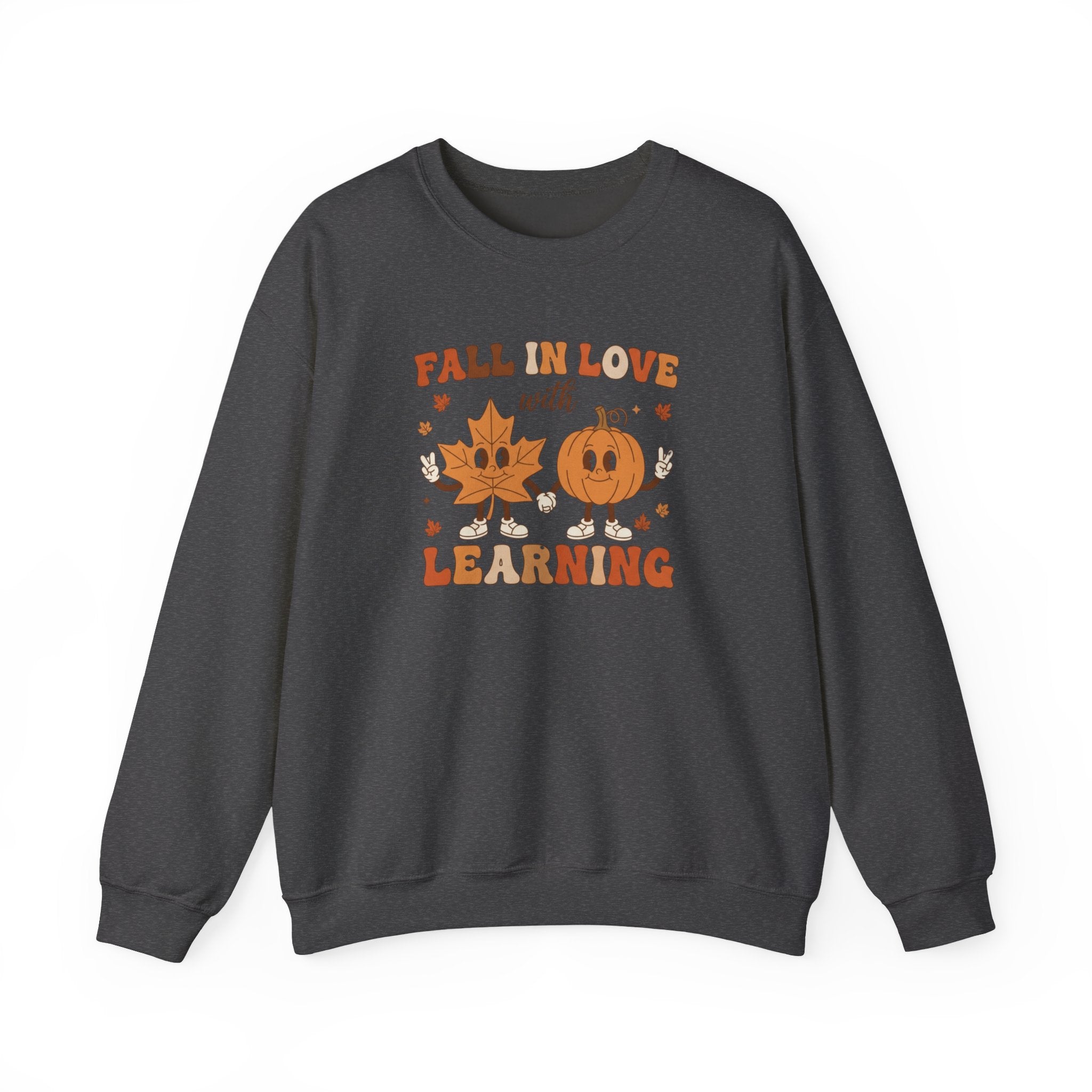 Groovy Teacher Sweatshirt, Teacher Fall Crewneck, Fall In Love With Learning Teacher Sweater, Trick or Teach Teacher, Thanksgiving Teacher Shirt