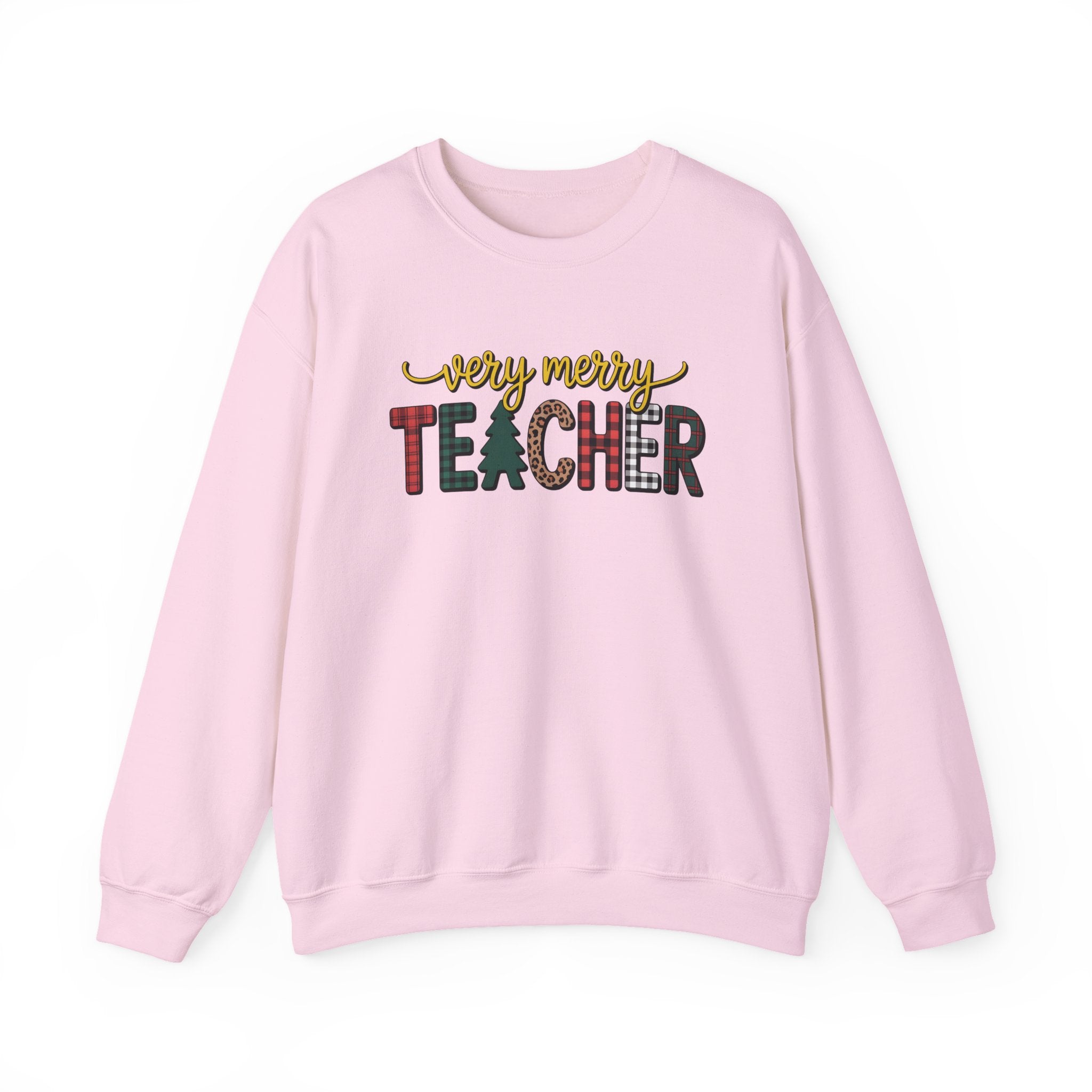 Teacher Christmas Sweatshirt, Merry Christmas Teachers Crewneck, Holly Jolly Teacher Xmas Sweater, Teacher Party Sweatshirt