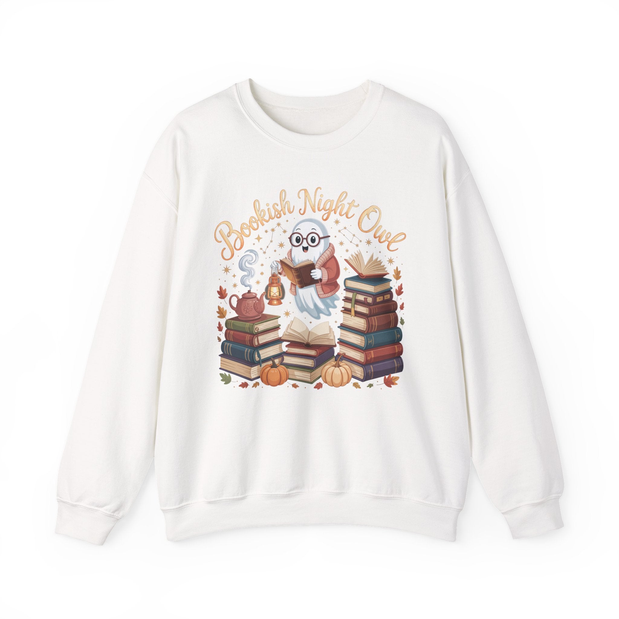 Ghost Book Lover Sweatshirt, Ghost Book Lover Crewneck, Ghost Vintage Reader Sweatshirt, Ghost Cozy Book Lover Pullover, Gift for Bookworms, Librarian Aesthetic Shirt