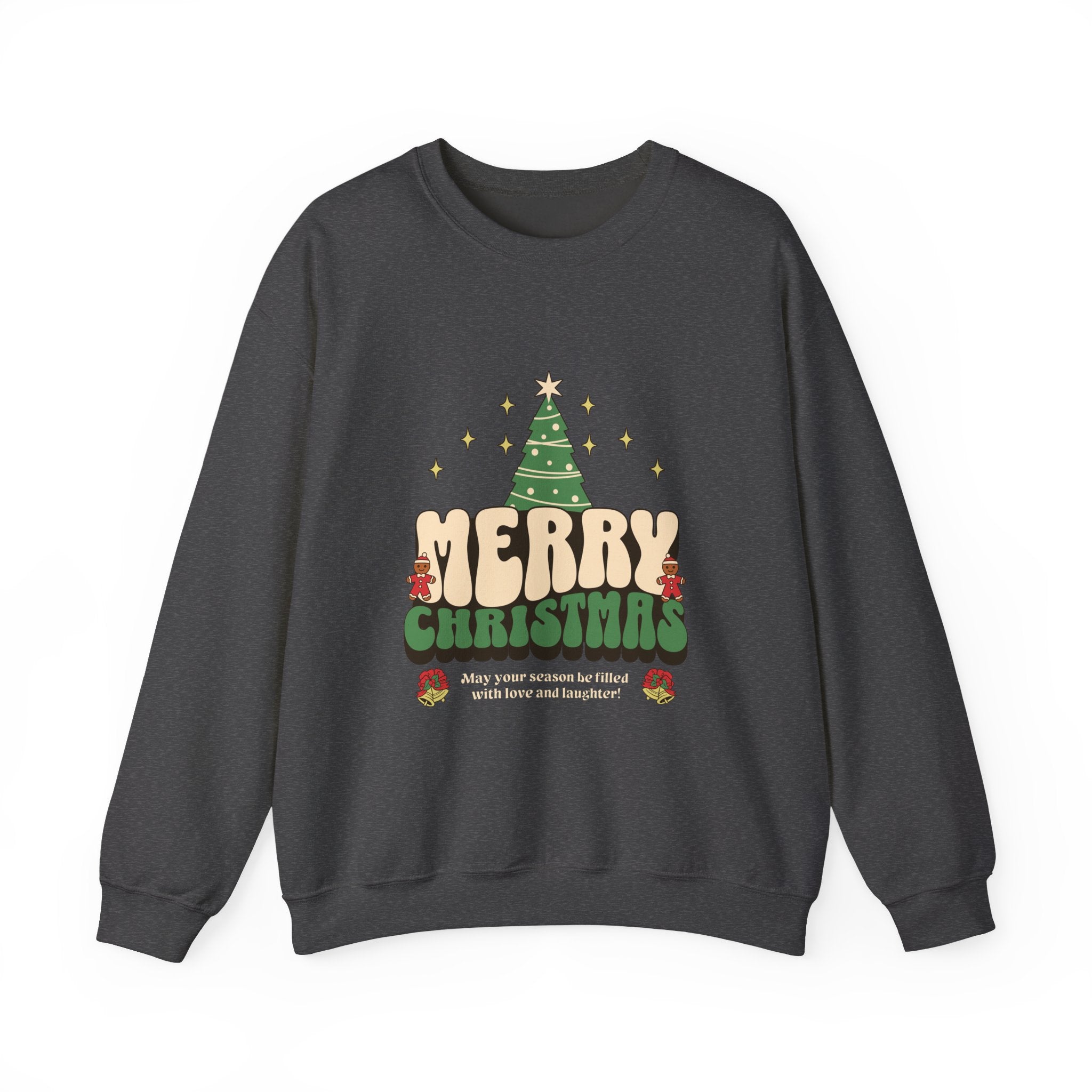 Merry Christmas Sweatshirt, Retro Christmas Tree Sweatshirt, Vintage Holiday Pullover, Cozy Winter Crewneck, Xmas Gift for Her, Festive Retro Shirt