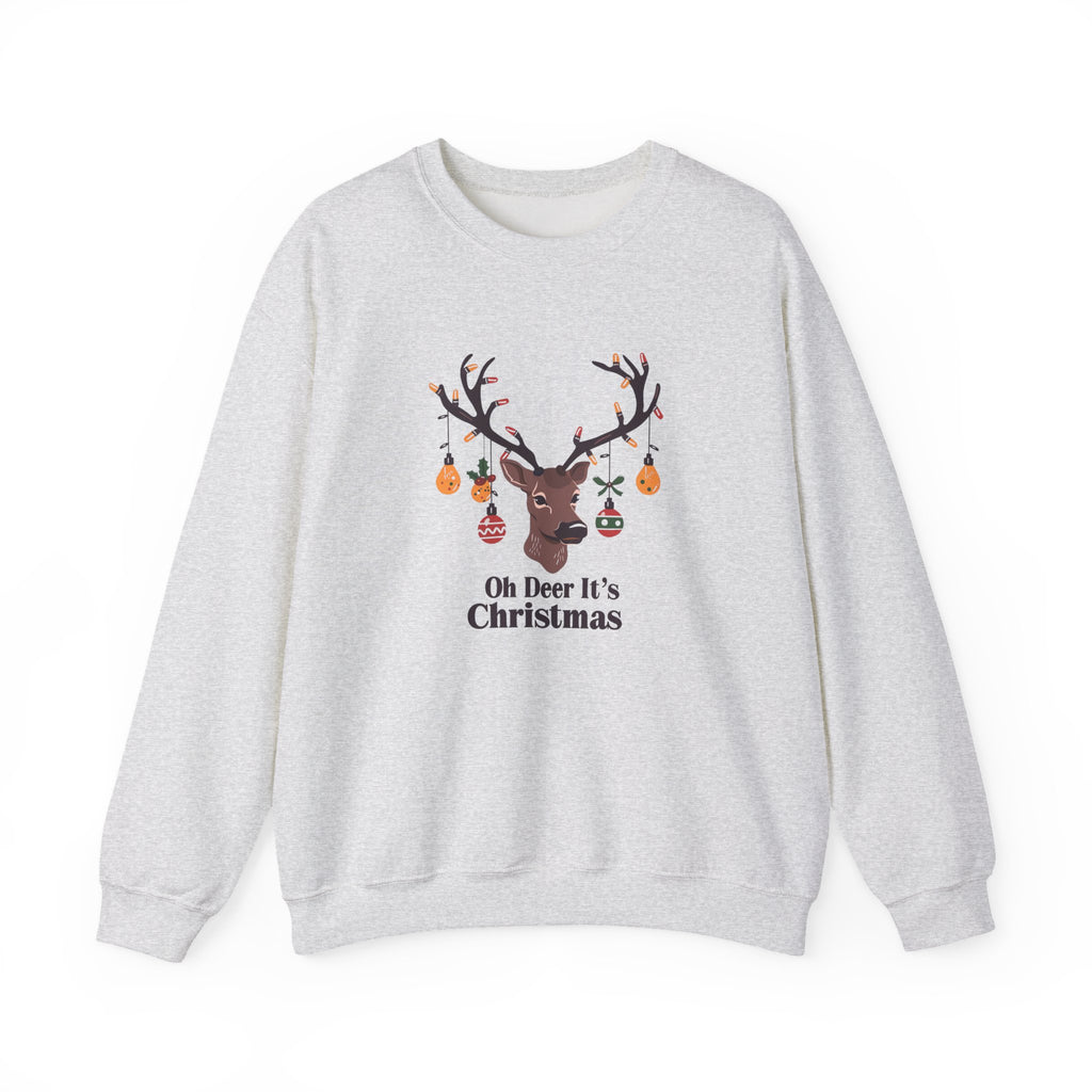 Copy of Oh Dear Christmas Sweatshirt, Deer Christmas Crewneck, Cute Christmas Woman Sweater, Christmas Gift Sweater, Holiday Shirt, Xmas Sweatshirt