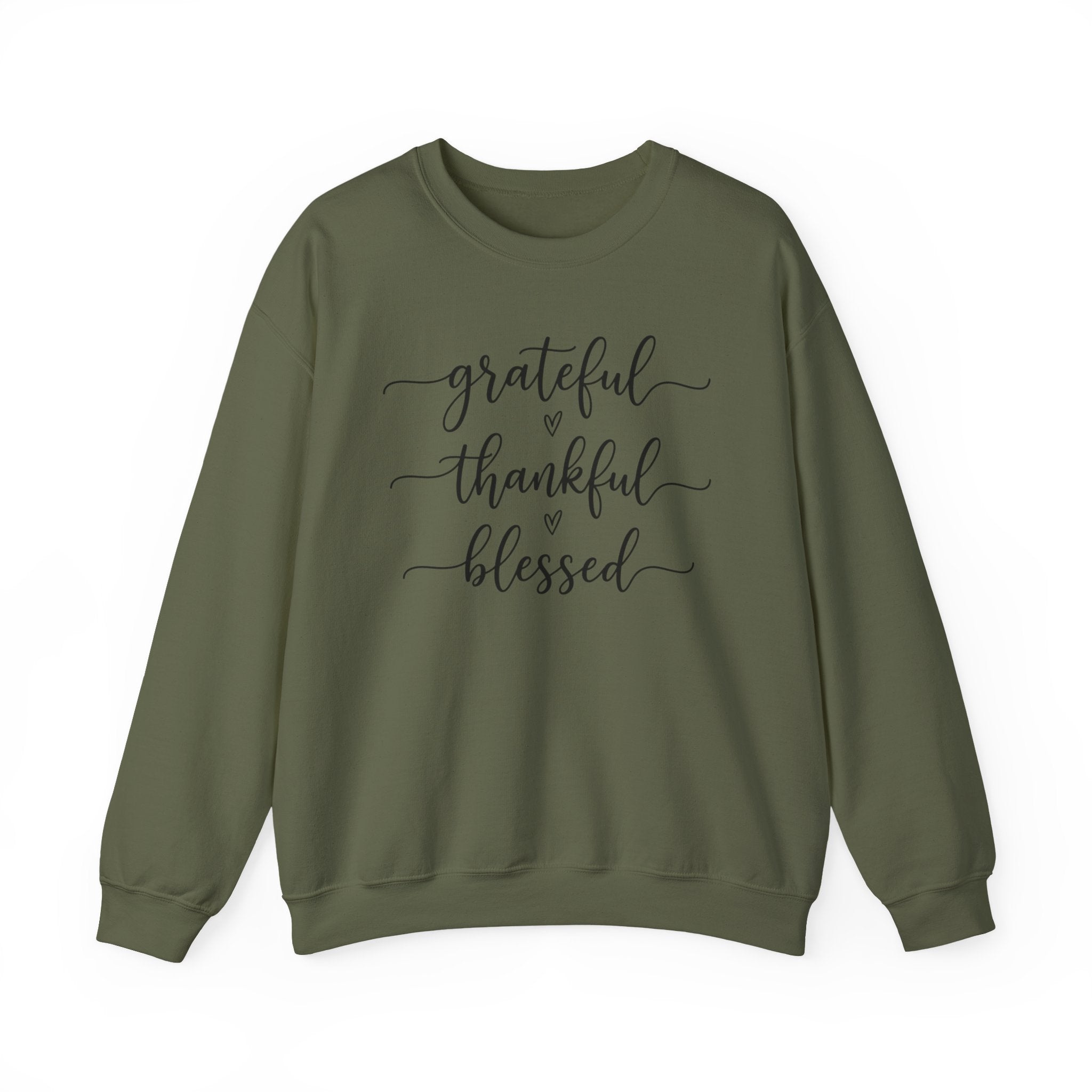 Grateful Thankful Blessed Sweatshirt, Thanksgiving Woman Sweater, Fall Girly Sweater, Thankful Crewneck, Thanksgiving Woman Gift, Grateful Sweatshirt