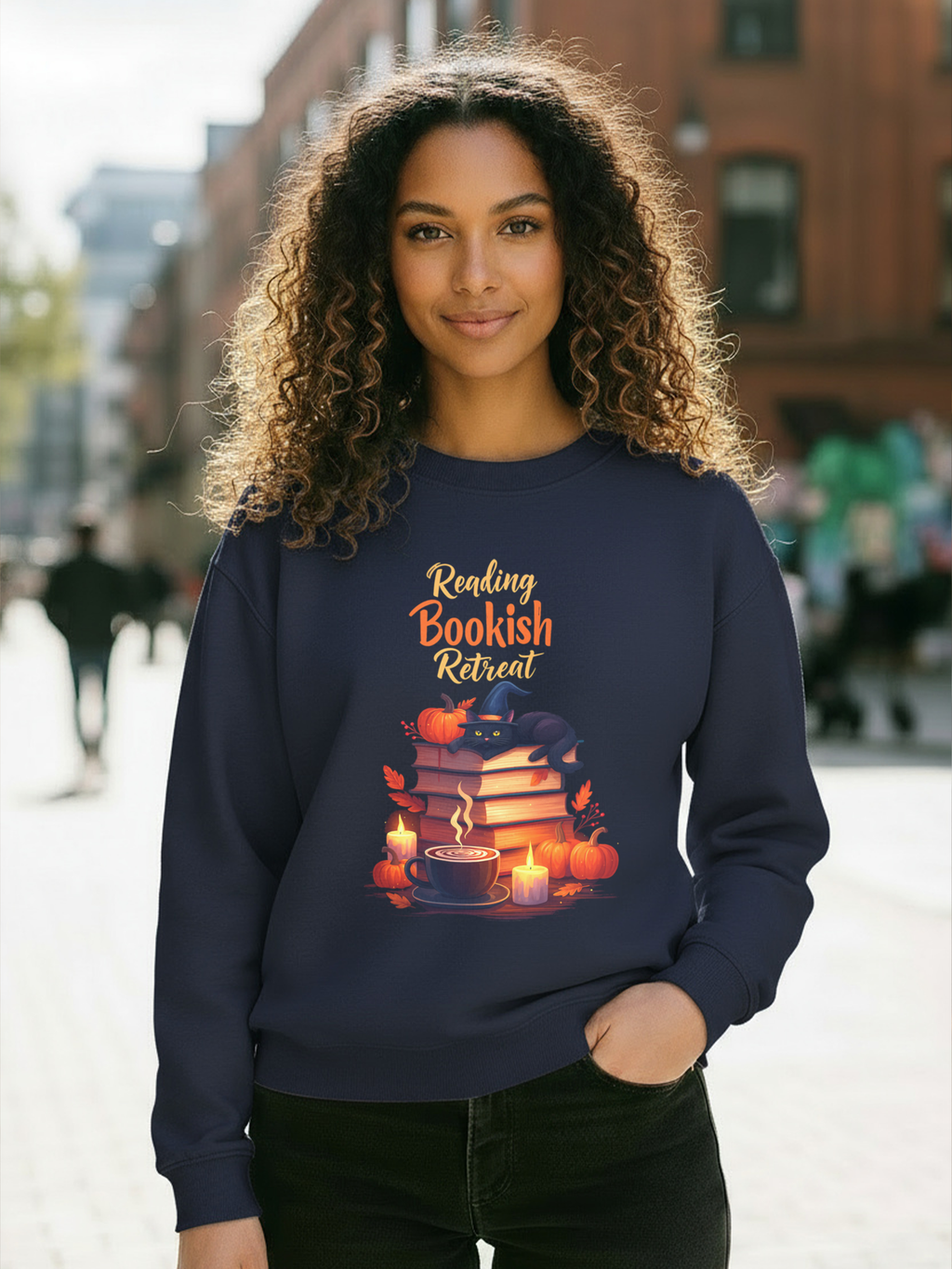 Reading Bookish Retreat Sweatshirt, Vintage Reading Sweatshirt, Booklover Gift, Reader Gift, Librarian Sweatshirt, Bookworm Pullover, Bookish Crewneck