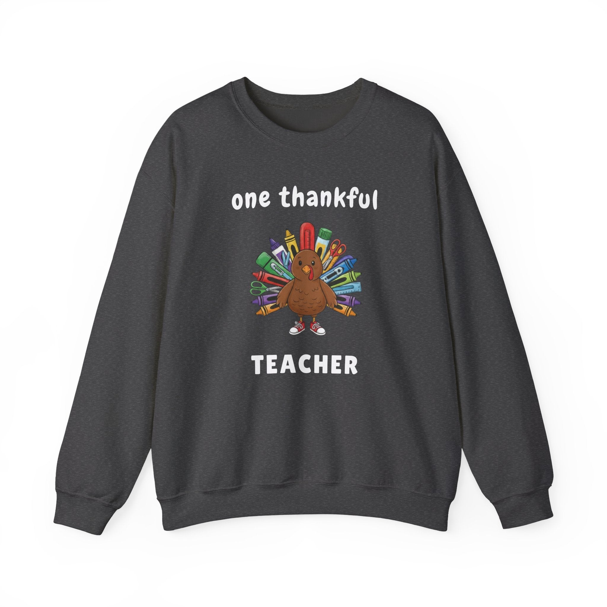 One Thankful Teacher Sweatshirt, Funny Turkey Crewneck, Thanksgiving Teacher Shirt, Fall Teacher Sweater, Cozy Teacher Gift, Autumn Sweatshirt