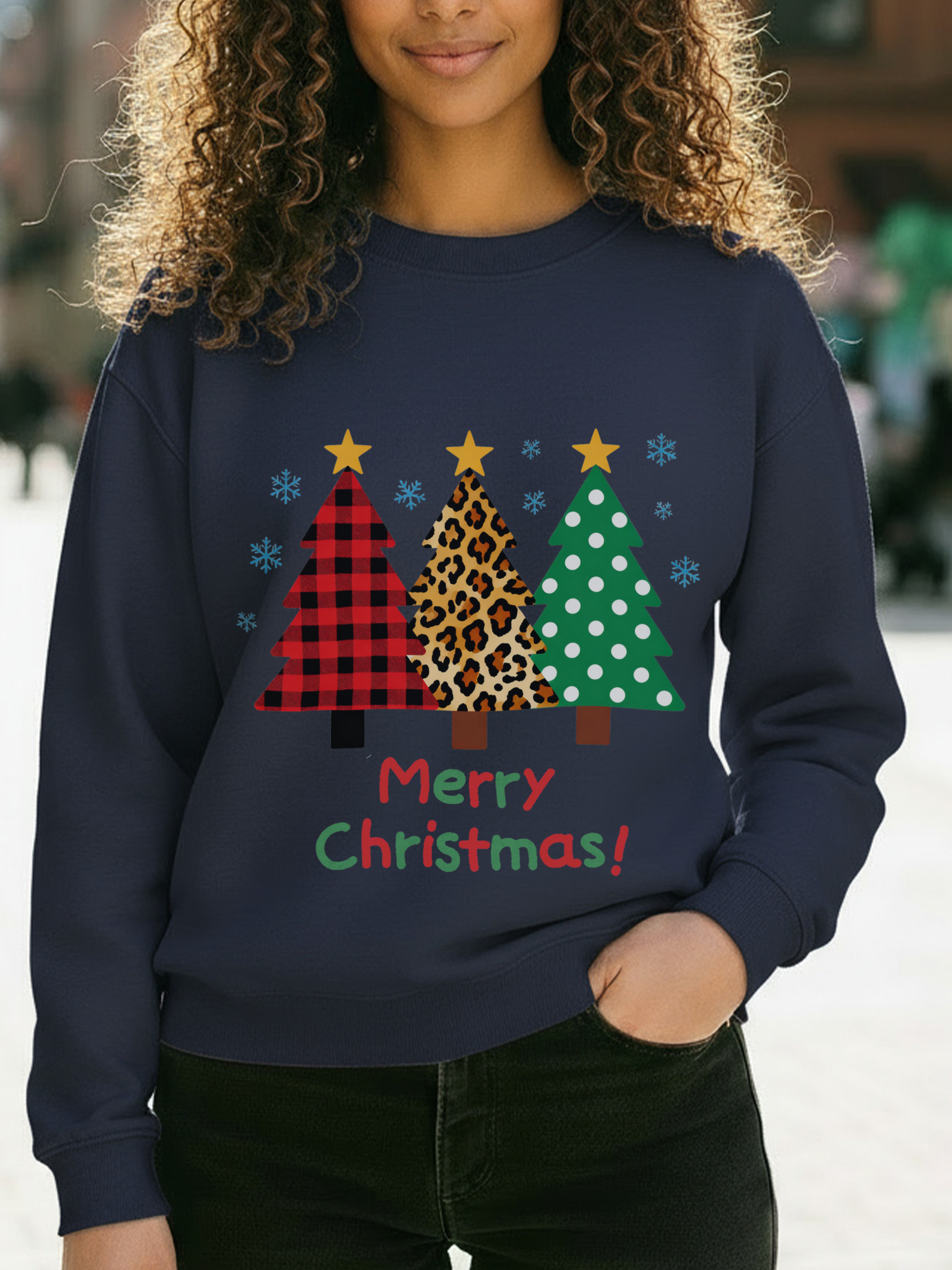 Christmas Tree Sweatshirt, Merry Christmas Crewneck, Christmas Tree Sweater, Christmas Tree Sweatshirt for Women, Christmas Pine Tree Shirt, Christian Christmas Shirt
