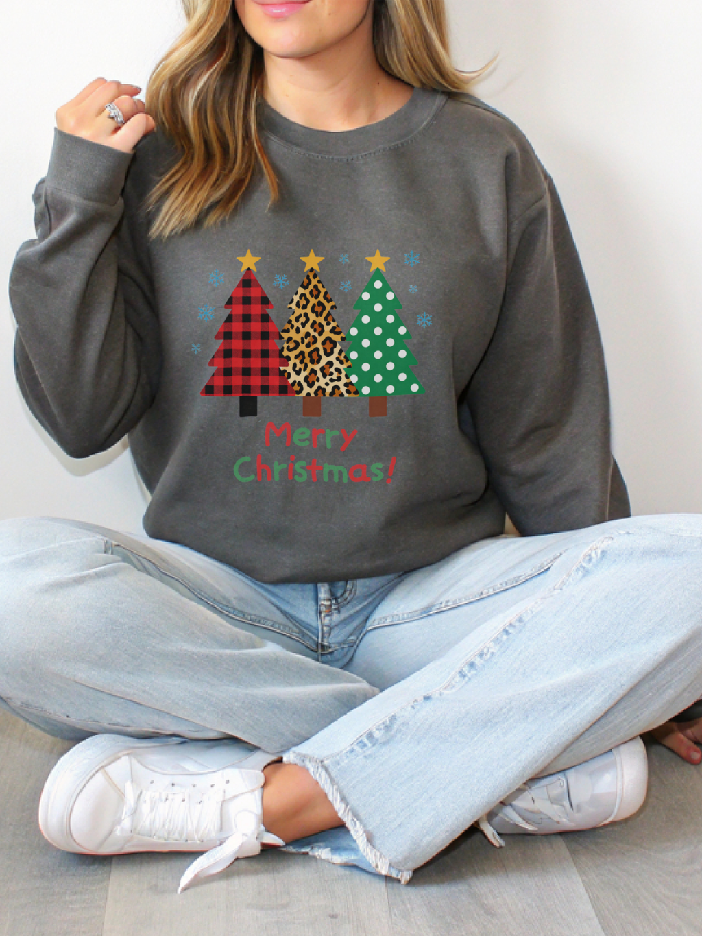Christmas Tree Sweatshirt, Merry Christmas Crewneck, Christmas Tree Sweater, Christmas Tree Sweatshirt for Women, Christmas Pine Tree Shirt, Christian Christmas Shirt