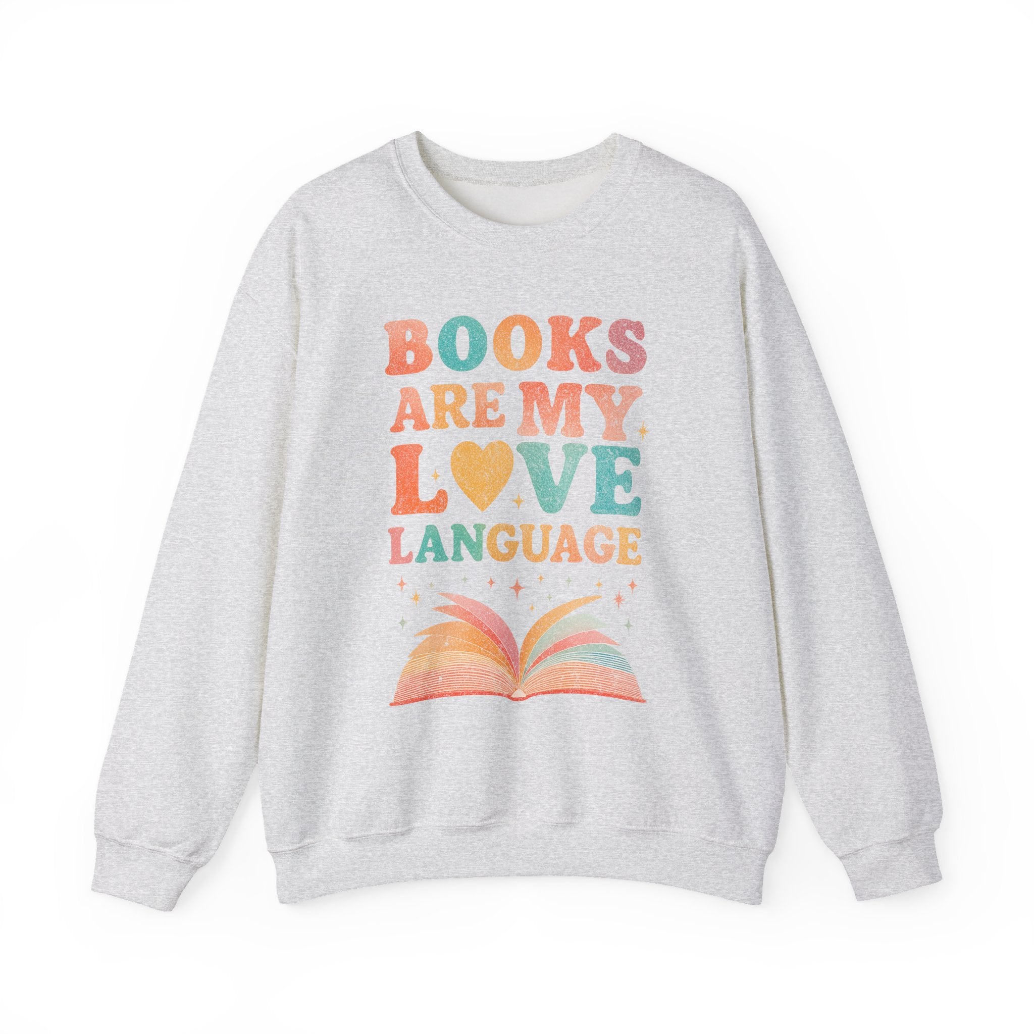 Books Are My Love Language Sweatshirt, Vintage Reading Sweatshirt, Booklover Gift, Reader Gift, Librarian Sweatshirt, Bookworm Pullover, Bookish Crewneck