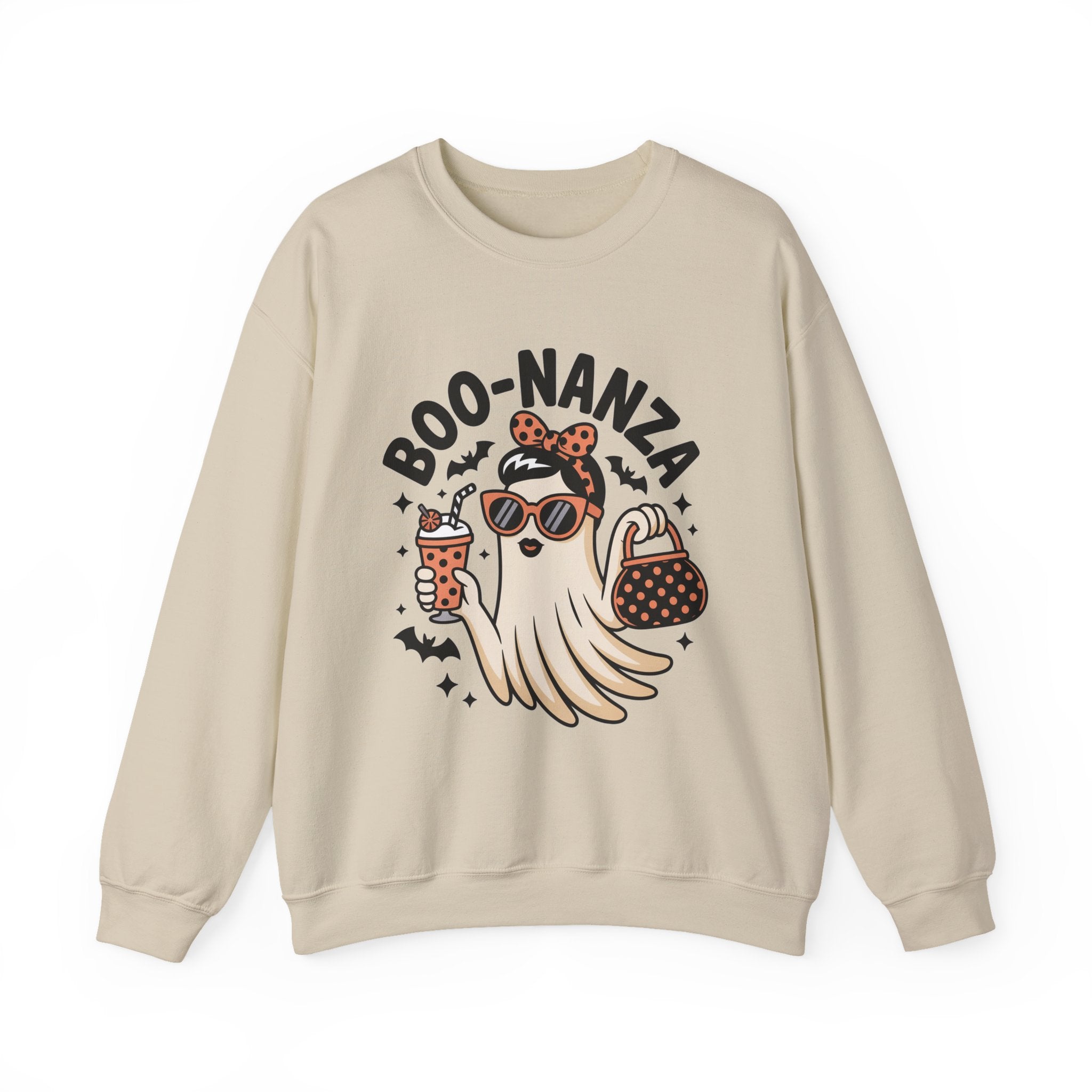 Boo-nanza Ghost Sweatshirt, Funny Halloween Sweatshirt, Boujee Ghost Pullover, Spooky Season Crewneck, Glam Halloween Shirt, Fall Aesthetic Sweatshirt