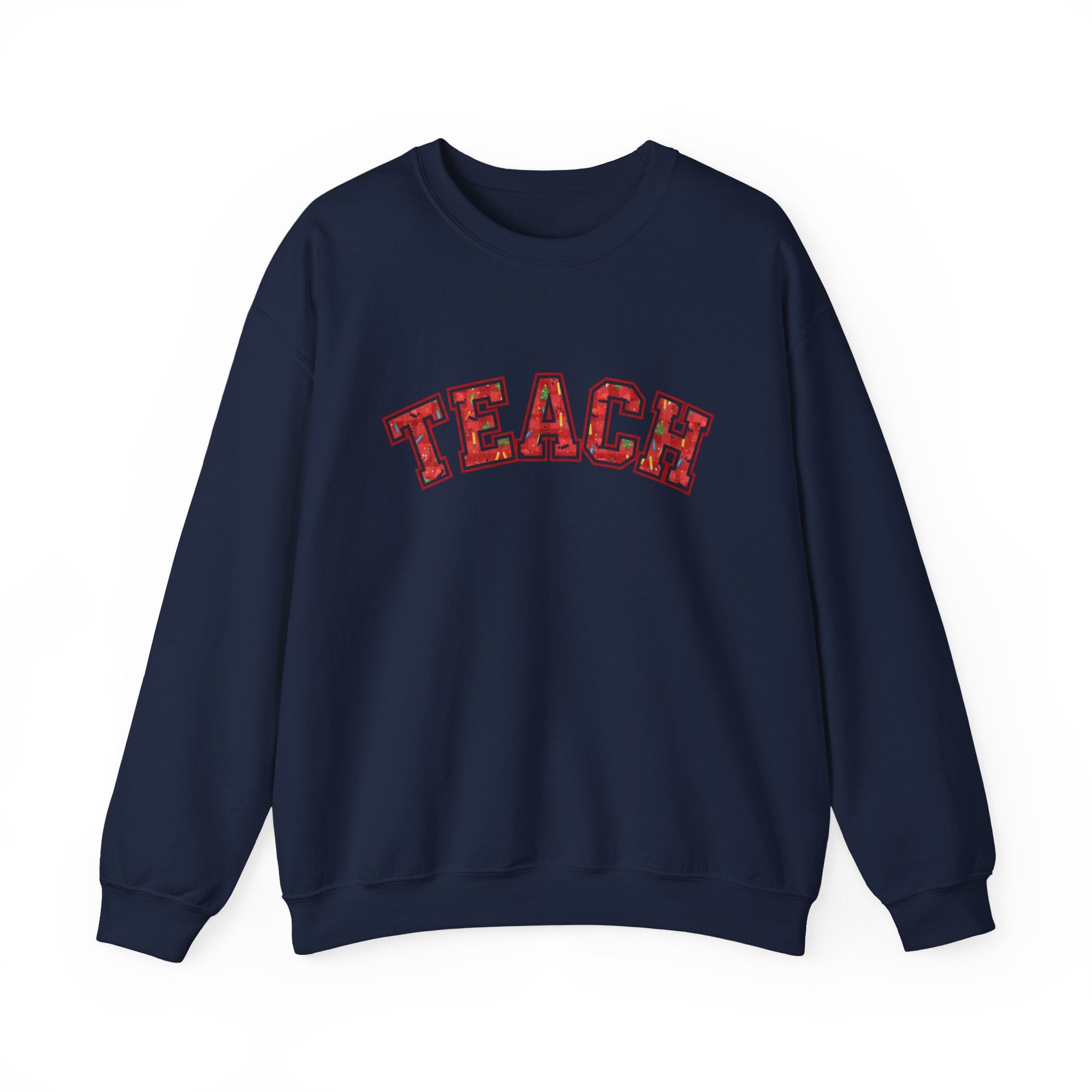 Thankful Teacher Sweatshirt, Teacher Christmas Crewneck, Holiday Teacher Shirt, Teacher Christmas Sweater, Teach Sweatshirt, Trendy Christmas Sweatshirt for Teacher, Cozy Teacher Gift