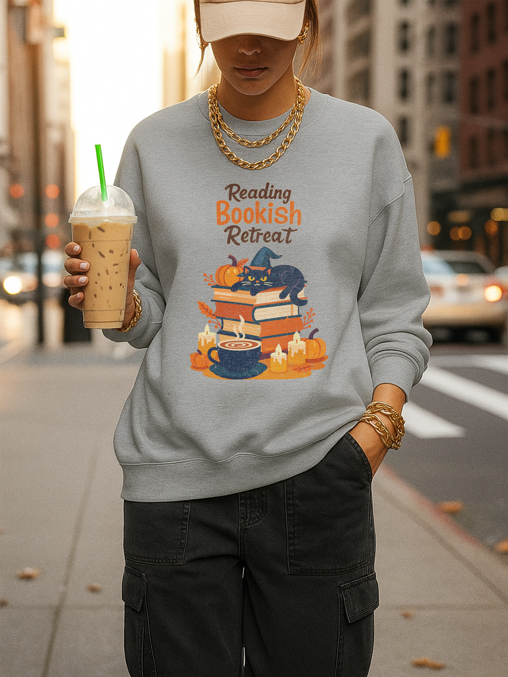 Reading Bookish Retreat Vintage Sweatshirt, Vintage Reading Sweatshirt, Booklover Gift, Reader Gift, Librarian Sweatshirt, Bookworm Pullover, Bookish Crewneck