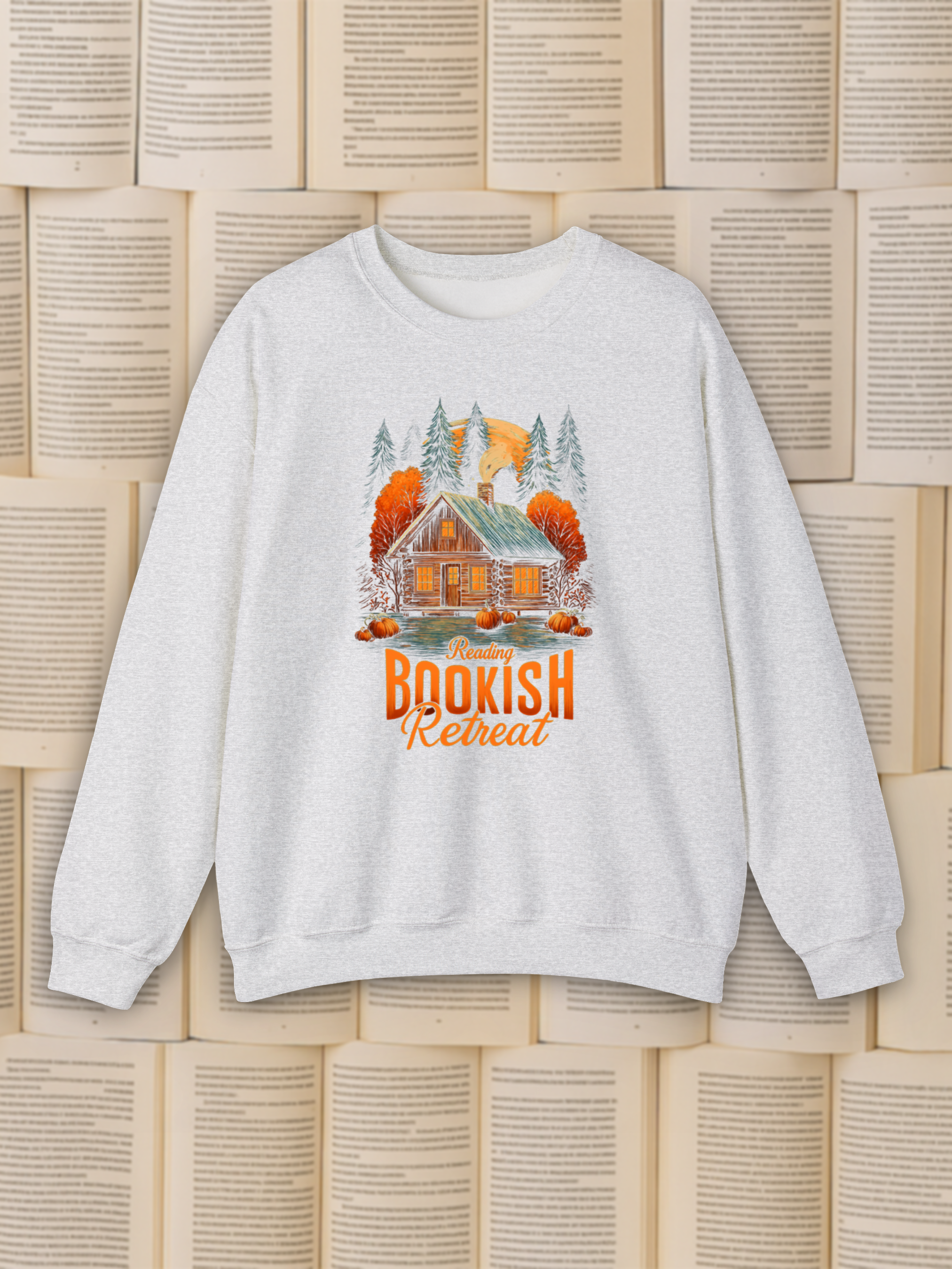 Reading Bookish Retreat Sweatshirt, Vintage Reading Sweatshirt, Booklover Gift, Reader Gift, Librarian Sweatshirt, Bookworm Pullover, Bookish Crewneck