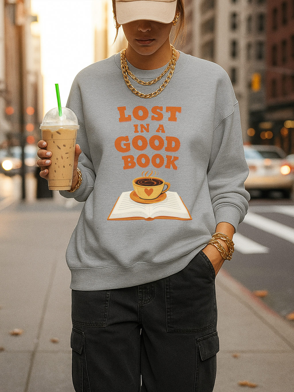 Lost in a Good Book Sweatshirt, Vintage Reading Sweatshirt, Booklover Gift, Reader Gift, Librarian Sweatshirt, Bookworm Pullover, Bookish Crewneck