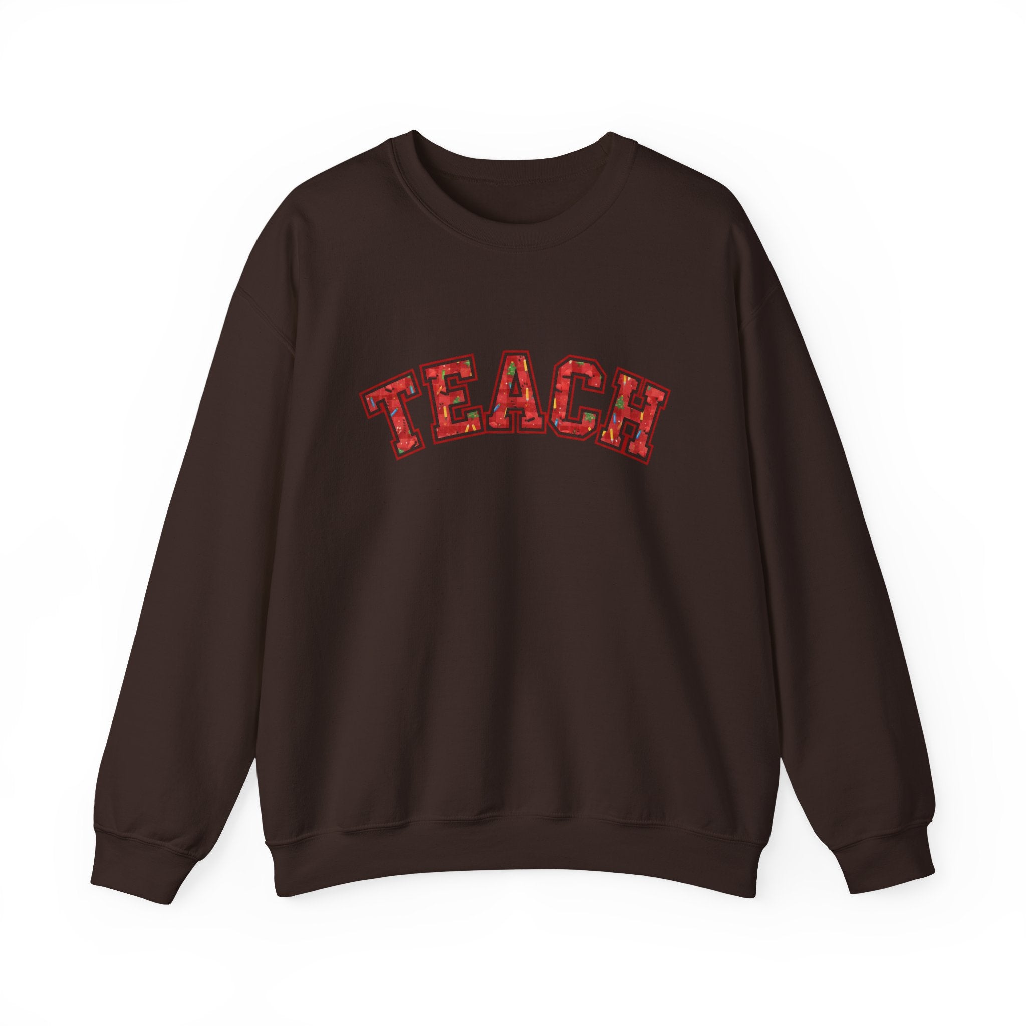 Thankful Teacher Sweatshirt, Teacher Christmas Crewneck, Holiday Teacher Shirt, Teacher Christmas Sweater, Teach Sweatshirt, Trendy Christmas Sweatshirt for Teacher, Cozy Teacher Gift