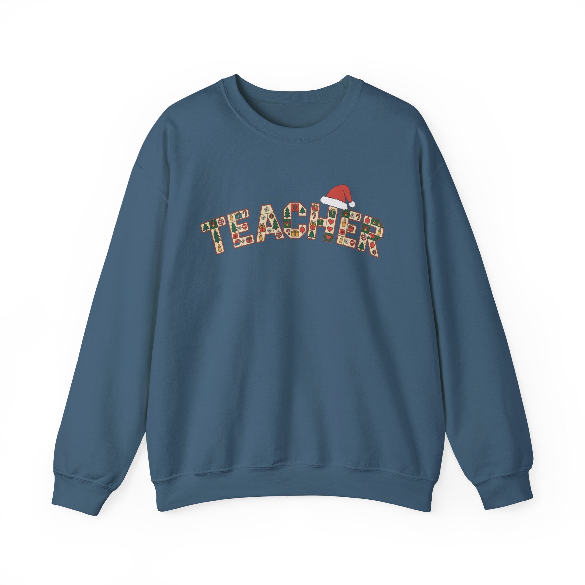 Merry Christmas Teacher Sweatshirt, Christmas Teachers Crewneck, Holly Jolly Teacher Xmas Sweater, Teacher Party Shirt, Gift For Teacher
