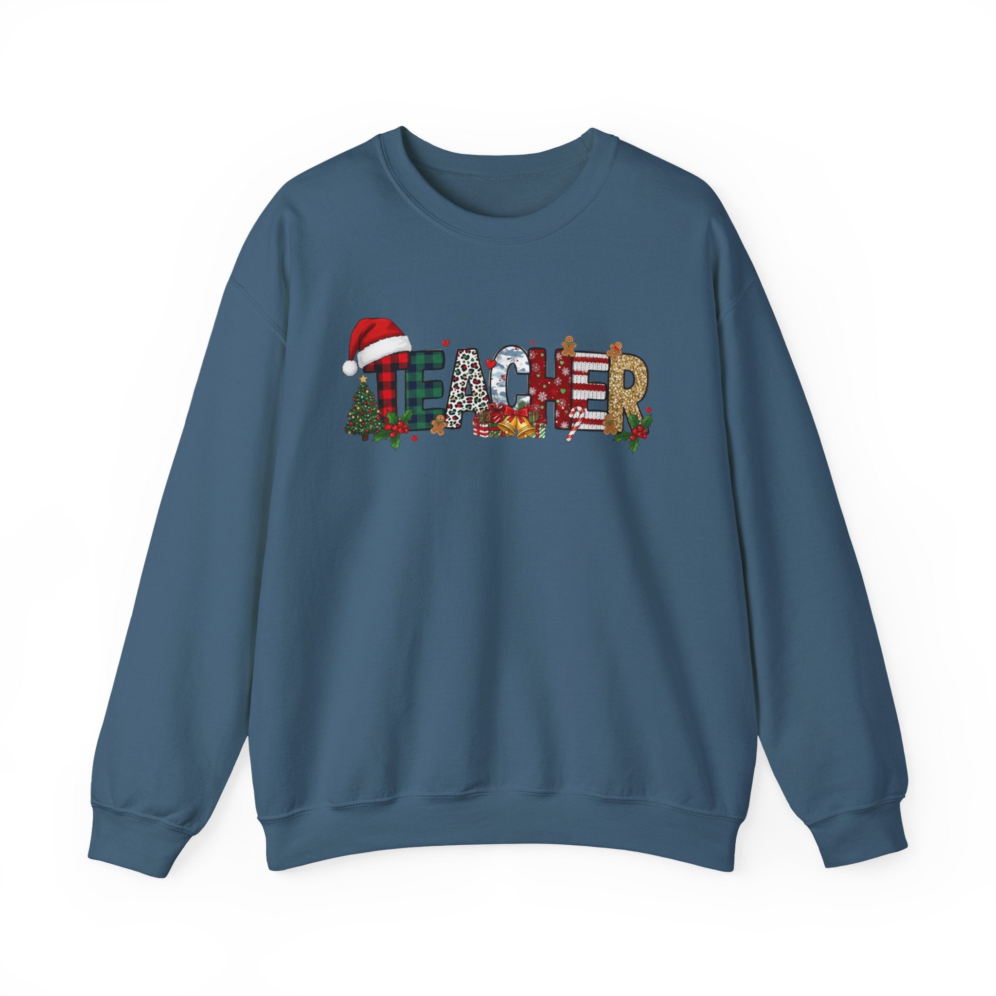 Merry Christmas Teacher Sweatshirt, Christmas Teachers Crewneck, Holly Jolly Teacher Xmas Sweater, Teacher Party Shirt, Gift For Teacher