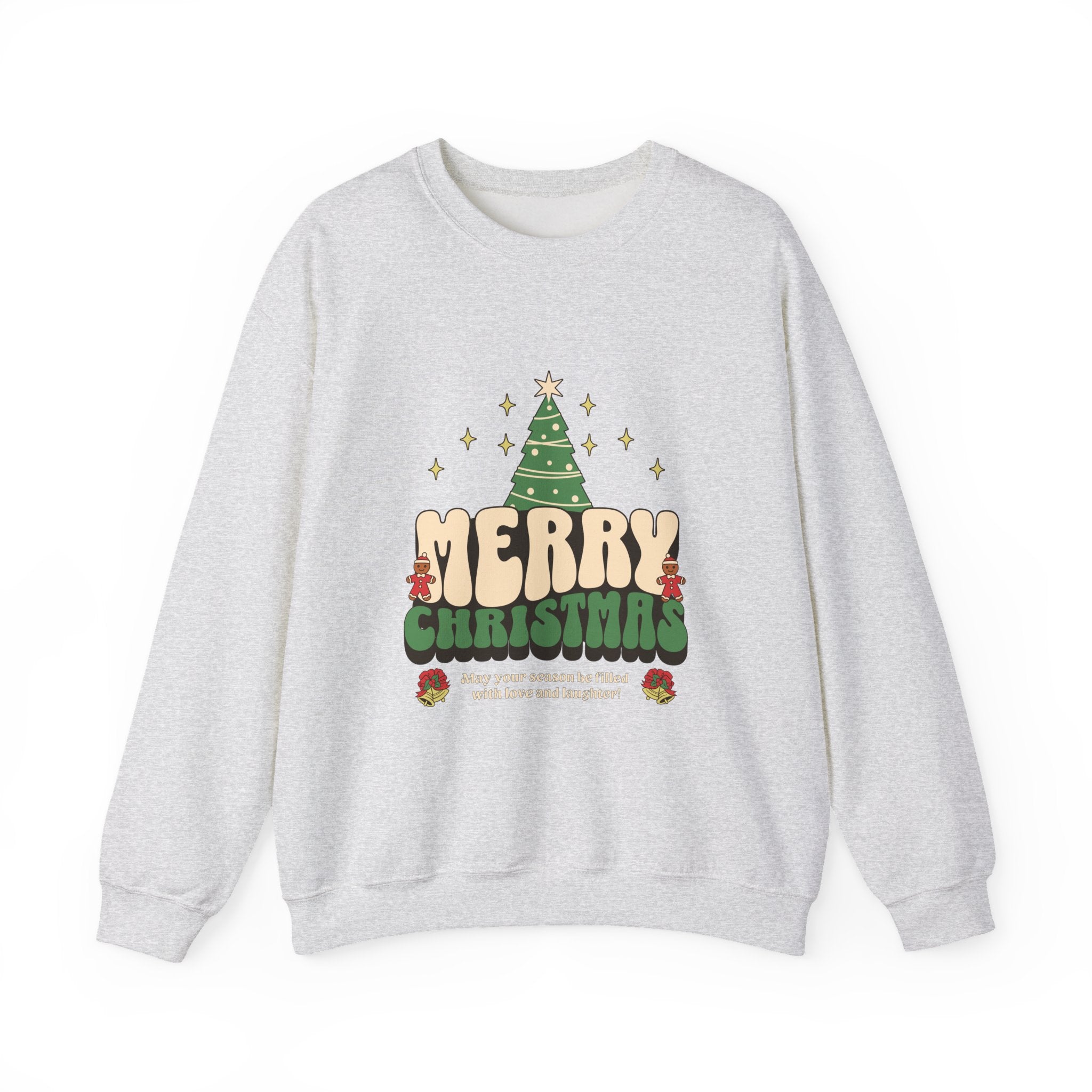Merry Christmas Sweatshirt, Retro Christmas Tree Sweatshirt, Vintage Holiday Pullover, Cozy Winter Crewneck, Xmas Gift for Her, Festive Retro Shirt