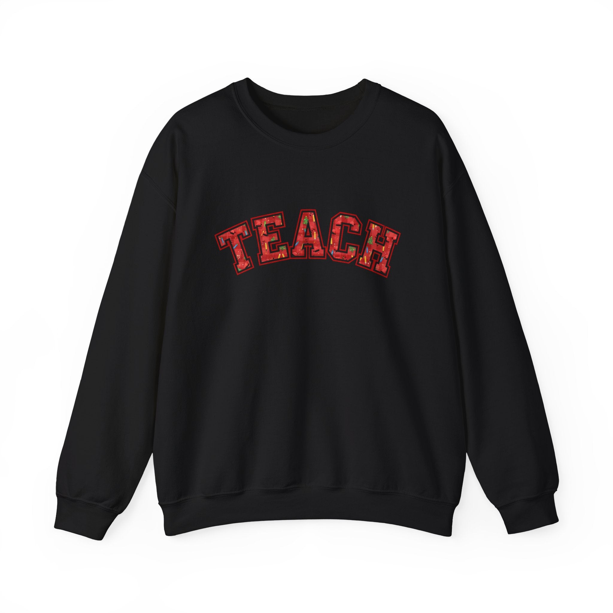 Thankful Teacher Sweatshirt, Teacher Christmas Crewneck, Holiday Teacher Shirt, Teacher Christmas Sweater, Teach Sweatshirt, Trendy Christmas Sweatshirt for Teacher, Cozy Teacher Gift