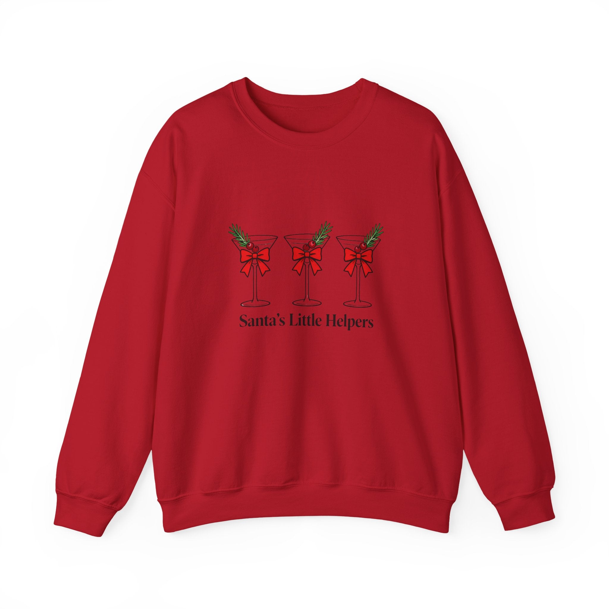 Santa's Little Helpers Sweatshirt, Christmas Woman Crewneck, Womens Christmas Shirt, Christmas Gift, Funny Christmas Shirt, Festive Holiday Gift
