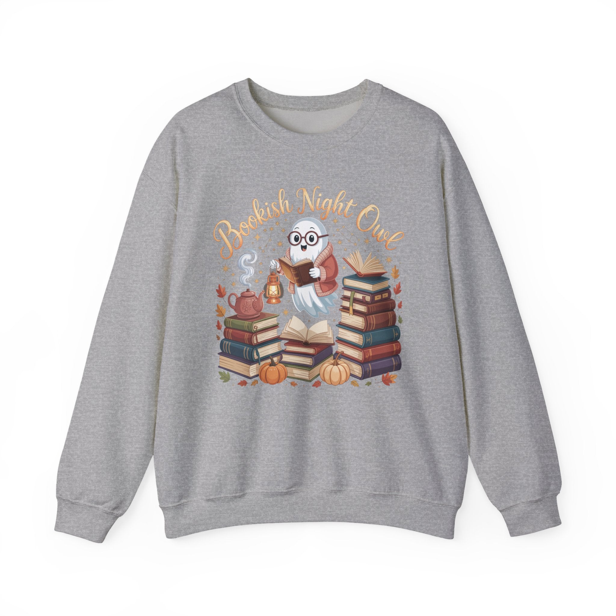 Bookish Night Owl Sweatshirt, Vintage Reading Sweatshirt, Booklover Gift, Reader Gift, Librarian Sweatshirt, Bookworm Pullover, Bookish Crewneck