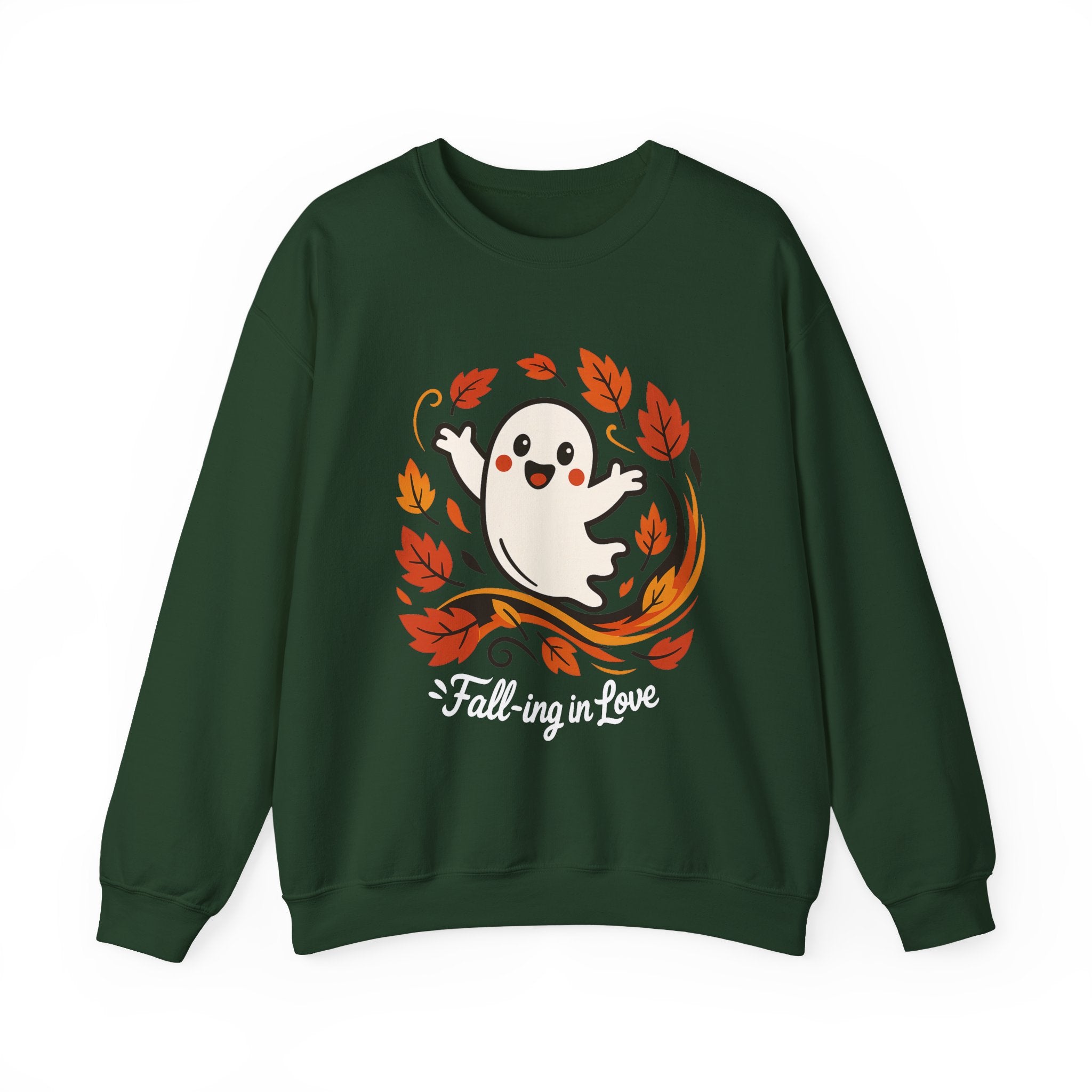 Ghost Fall Sweatshirt, Cute Halloween Crewneck, Cozy Fall Pullover, Autumn Aesthetic Crewneck, Spooky Season Gift, Fall Lovers Sweatshirt