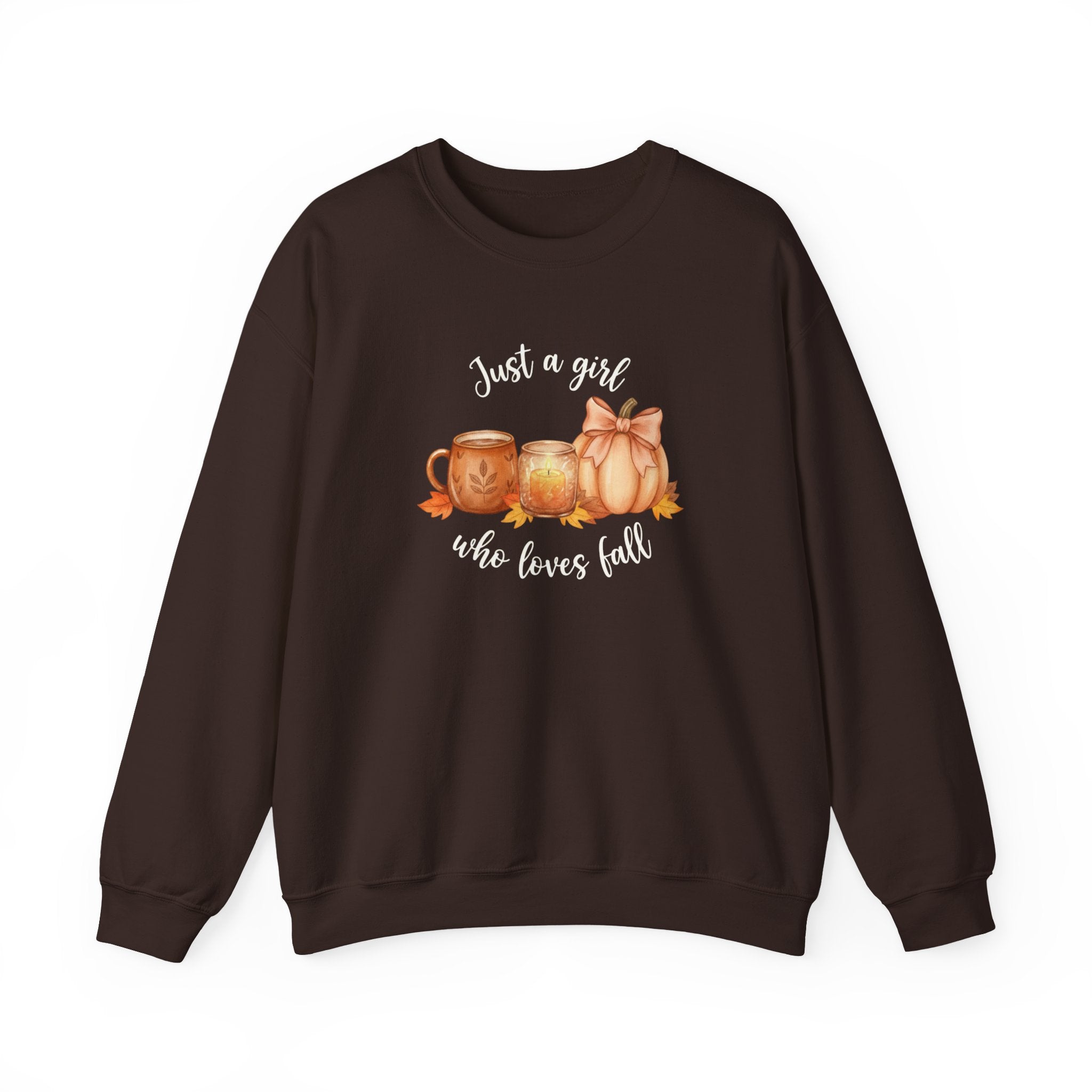 Just a Girl Who Loves Fall Sweatshirt, Fall Woman Sweater,Cozy Pumpkin Crewneck, Cozy Season Shirt,Fall Gift, Fall Season Sweater, Fall Woman Shirt,Pumpkin Shirt