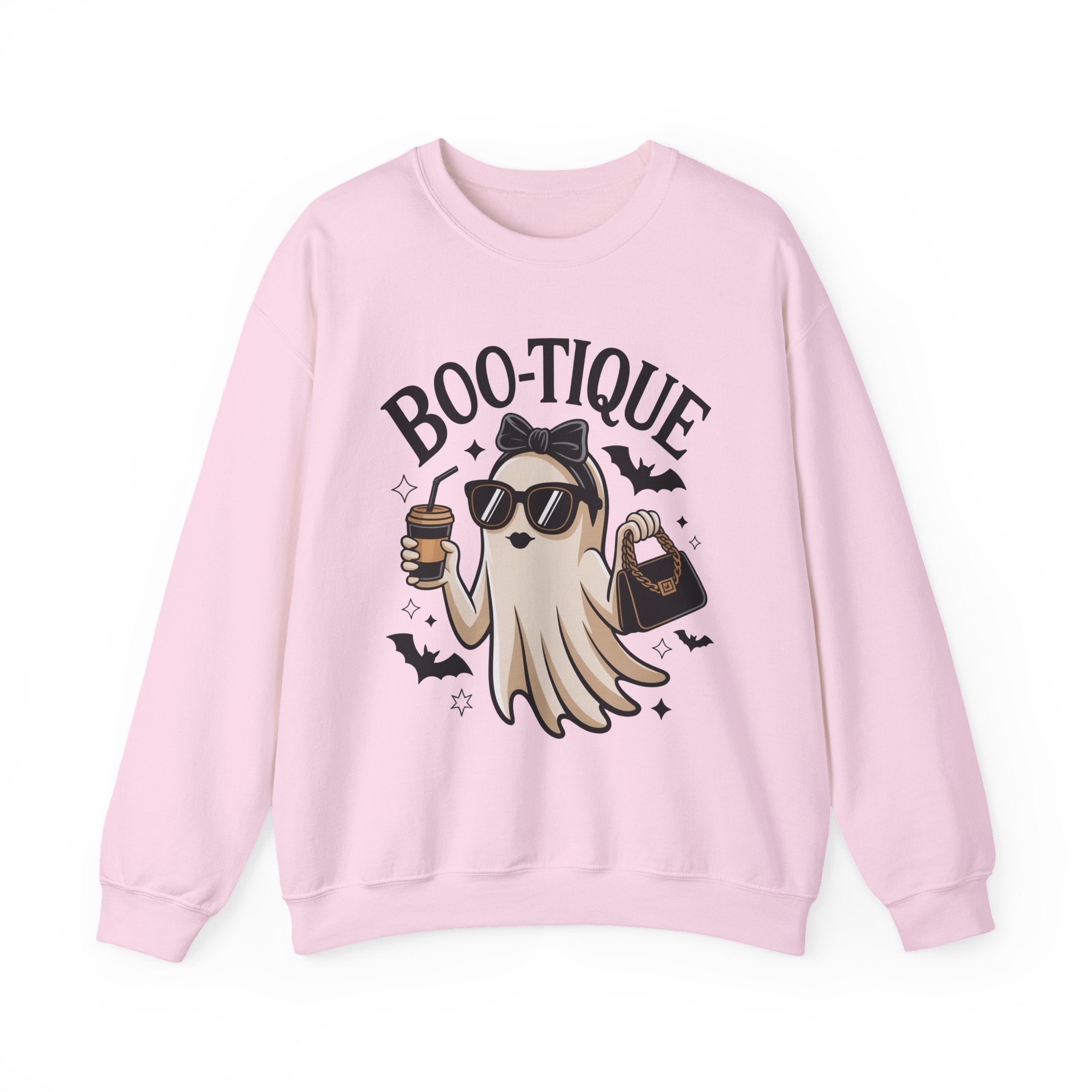 Boo-tique Ghost Sweatshirt, Funny Halloween Sweatshirt, Boujee Ghost Pullover, Spooky Season Crewneck, Glam Halloween Shirt, Fall Coffee Lover Sweatshirt