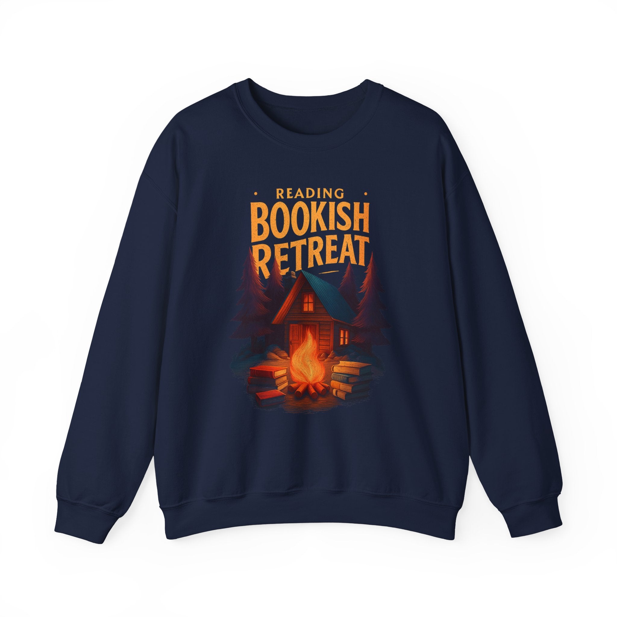 Reading Bookish Retreat Vintage Sweatshirt, Vintage Reading Sweatshirt, Booklover Gift, Reader Gift, Librarian Sweatshirt, Bookworm Pullover, Bookish Crewneck
